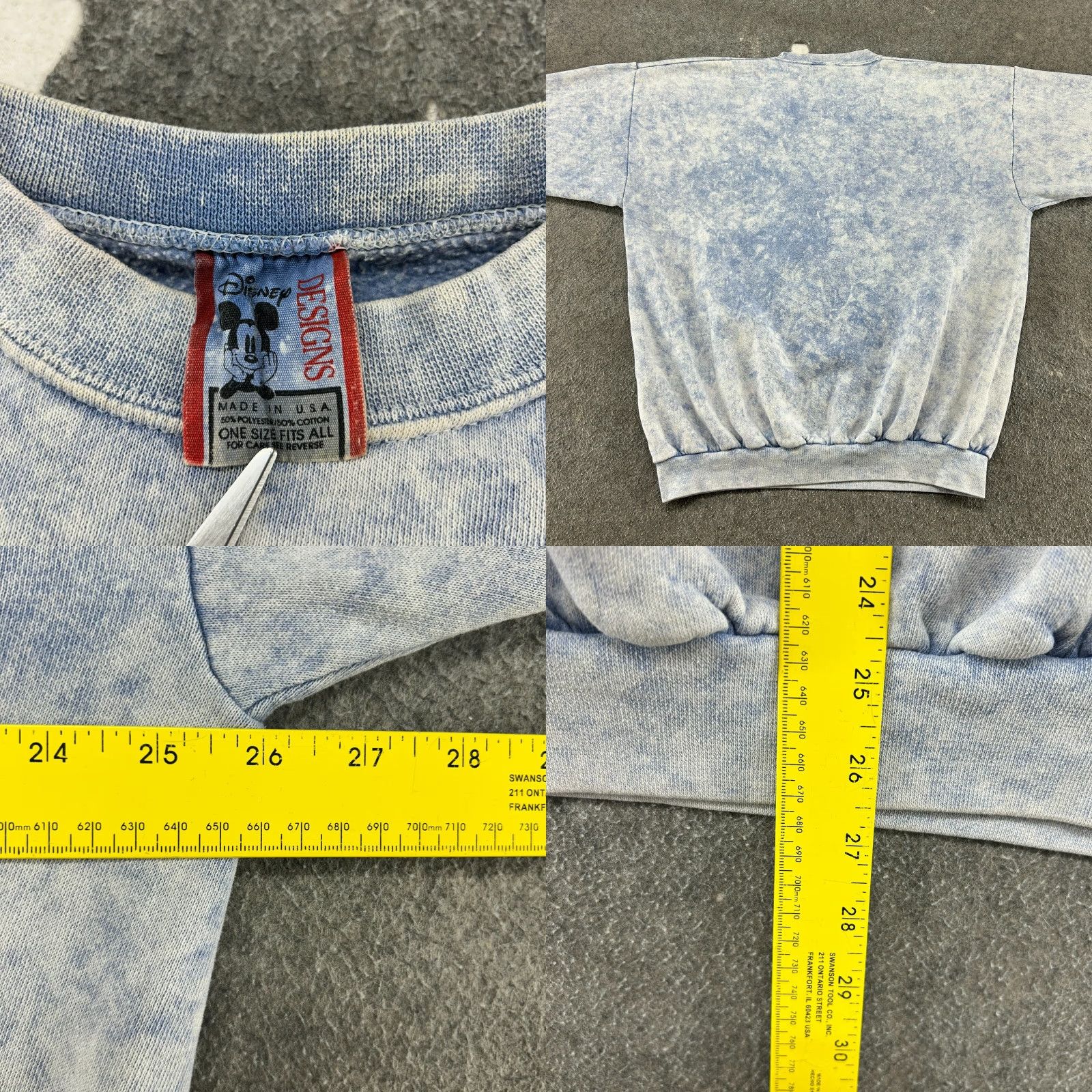 Disney VINTAGE Disney Sweatshirt Mens 2XL Blue Pullover Mickey Mouse 90s Crew Neck Zip 1/2 Zip 1/4 Zip Fleece Graphic Print? Size US XXL / EU 58 / 5 - 9 Thumbnail