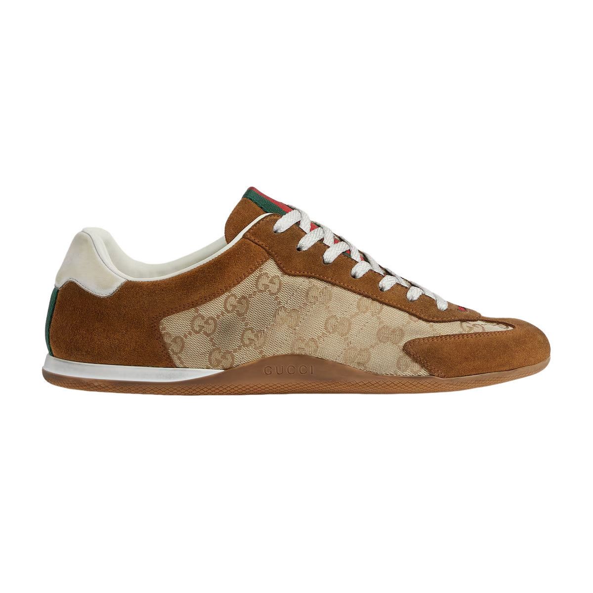 GUCCI Shift $1050 Men's Beige/Brown GG Canvas Sneakers New &