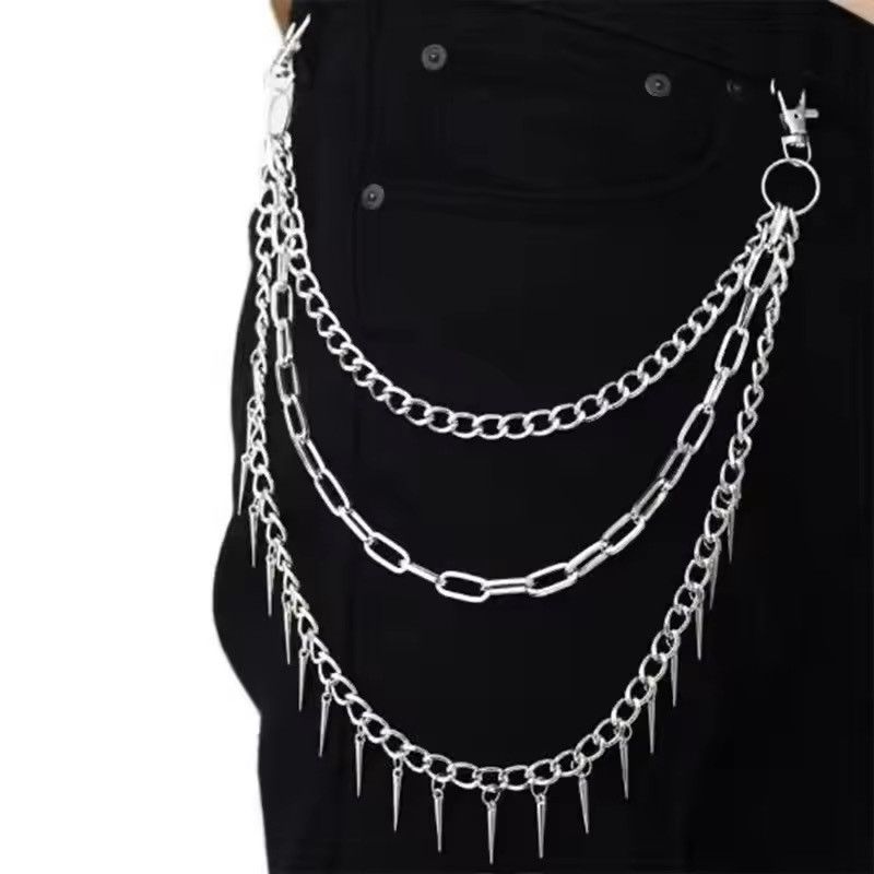Jewelry Punk Rock Belts Chain Metal Pants Size ONE SIZE - 1 Thumbnail