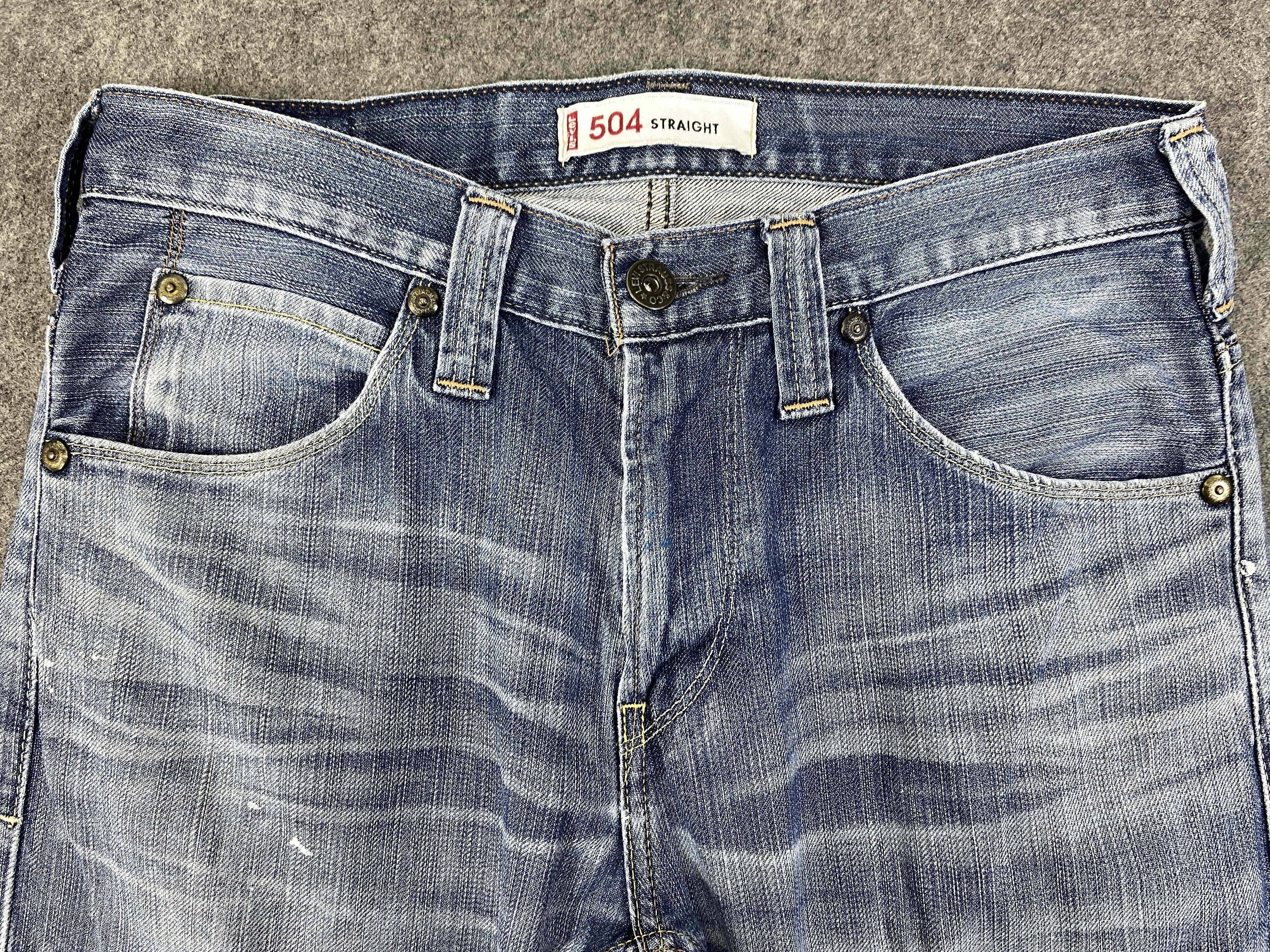 Levi's Faded Blue Vintage Levi's 504 Jeans 32x28.5 - JN3327 Size US 32 / EU 48 - 3 Thumbnail