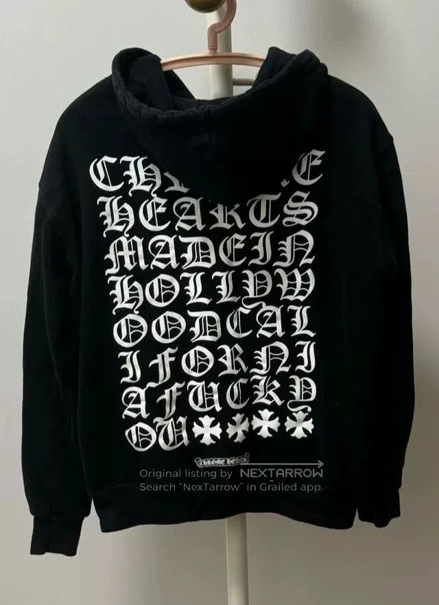 Chrome Hearts black chrome hearts graphic zip hoodie. Size US S / EU 44-46 / 1 - 2 Thumbnail