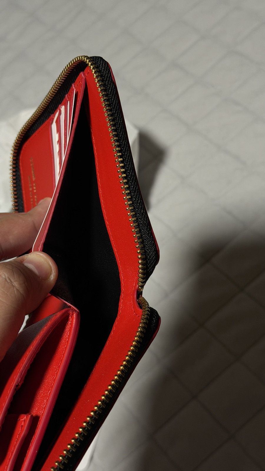 Comme des Garcons Comme des Garcons Red Big Logo Wallet Size ONE SIZE - 5 Thumbnail