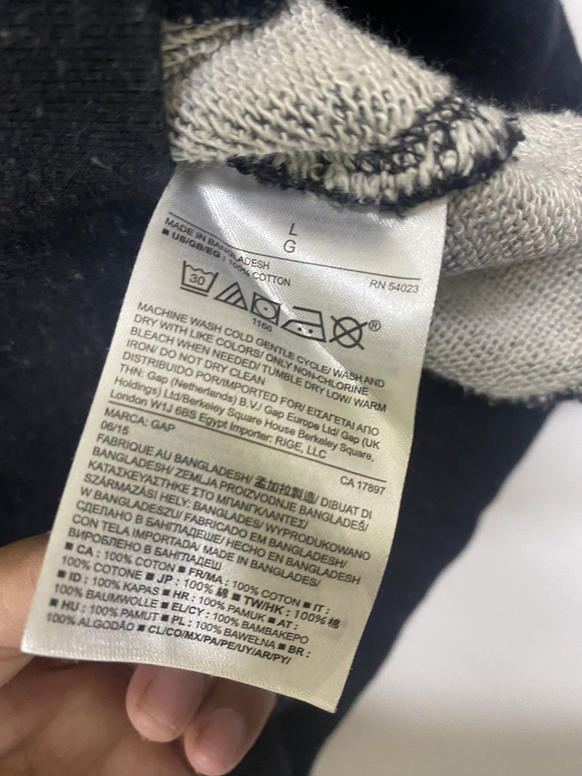 Gap × Vintage GAB BLACK Size US L / EU 52-54 / 3 - 4 Thumbnail