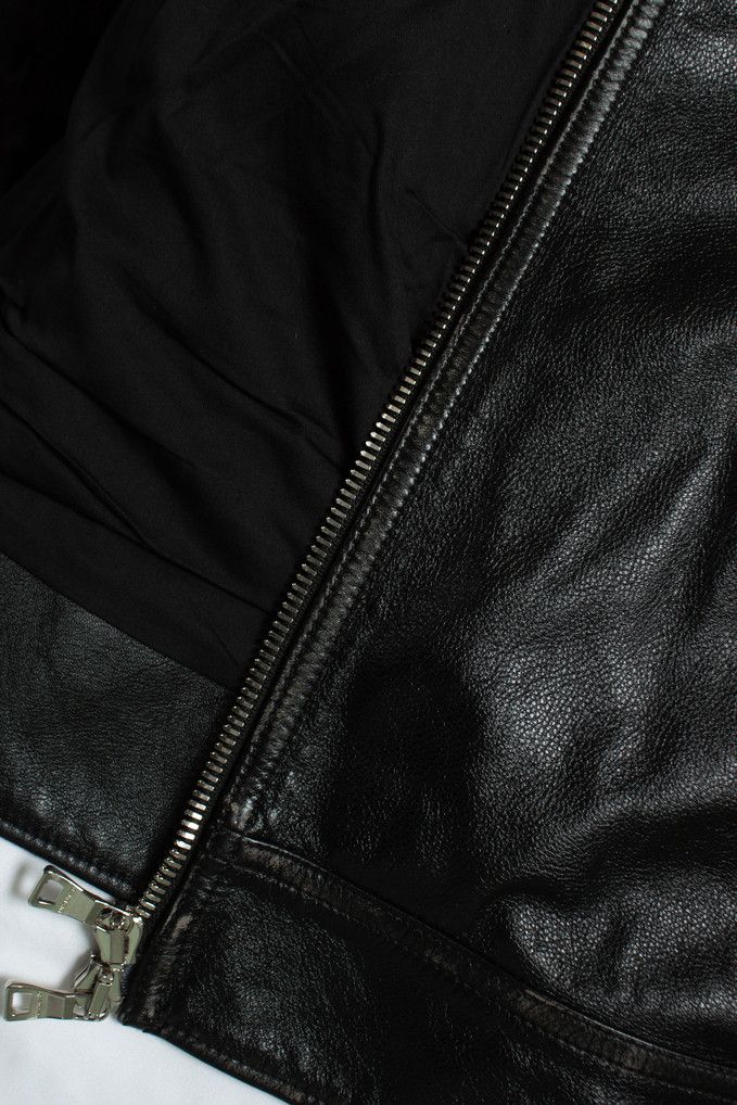 Balmain Balmain, Black leather biker jacket with zippers and logo Size US L / EU 52-54 / 3 - 8 Thumbnail