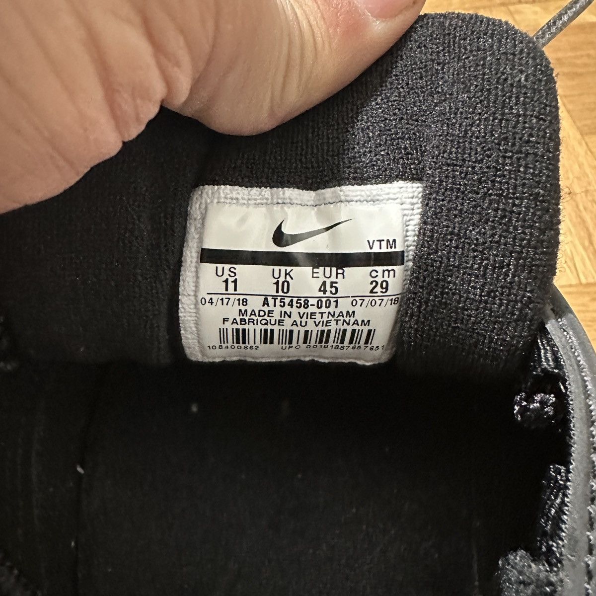 Nike Nike Air Max 97 Silver Black 2018 Size US 11 / EU 44 - 5 Thumbnail