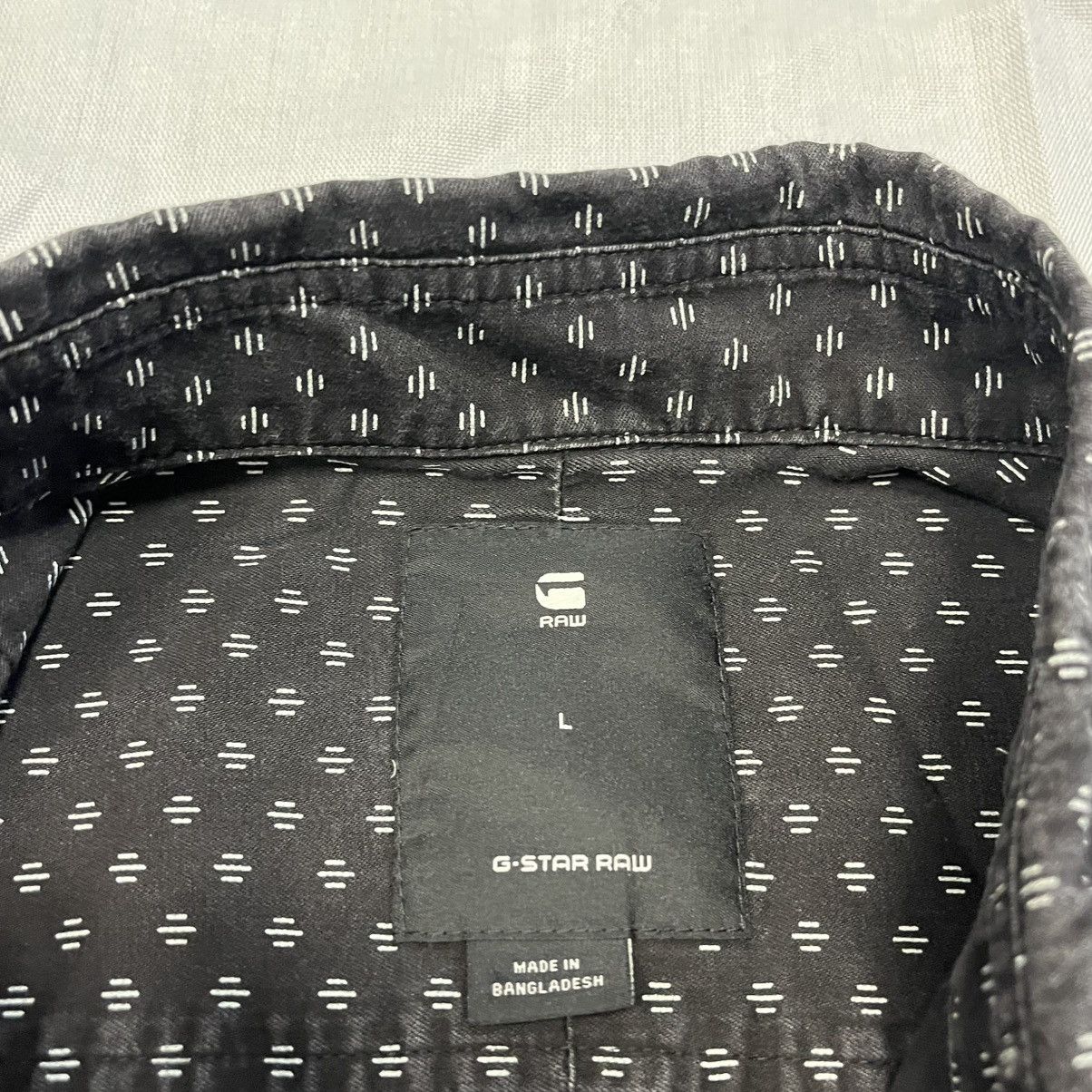 G-Star Black and white G-Star Raw denim shirt Size US L / EU 52-54 / 3 - 4 Thumbnail