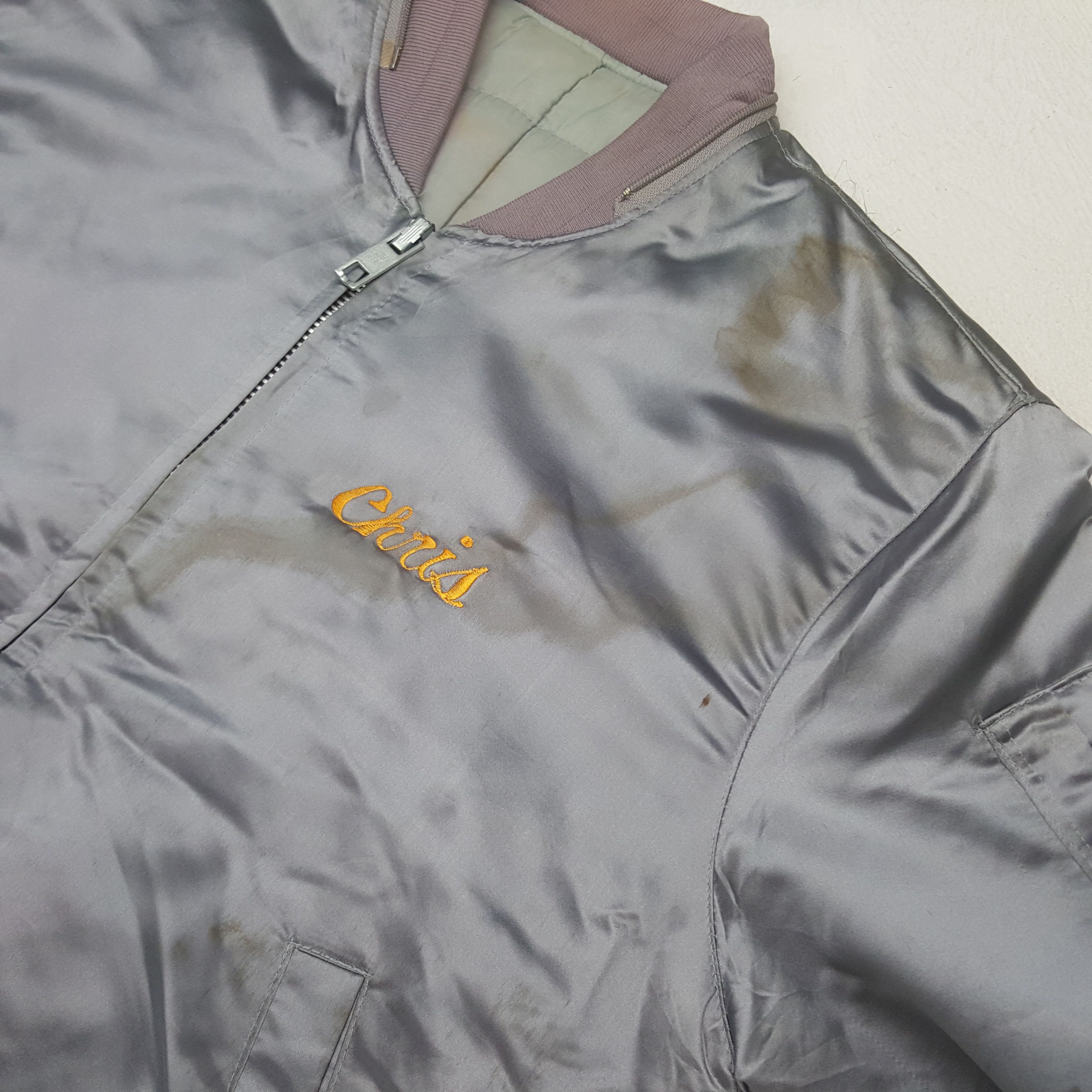 Designer Vintage Chris Team Spirit 89 Embroidered Bomber Jacket Size US M / EU 48-50 / 2 - 10 Thumbnail