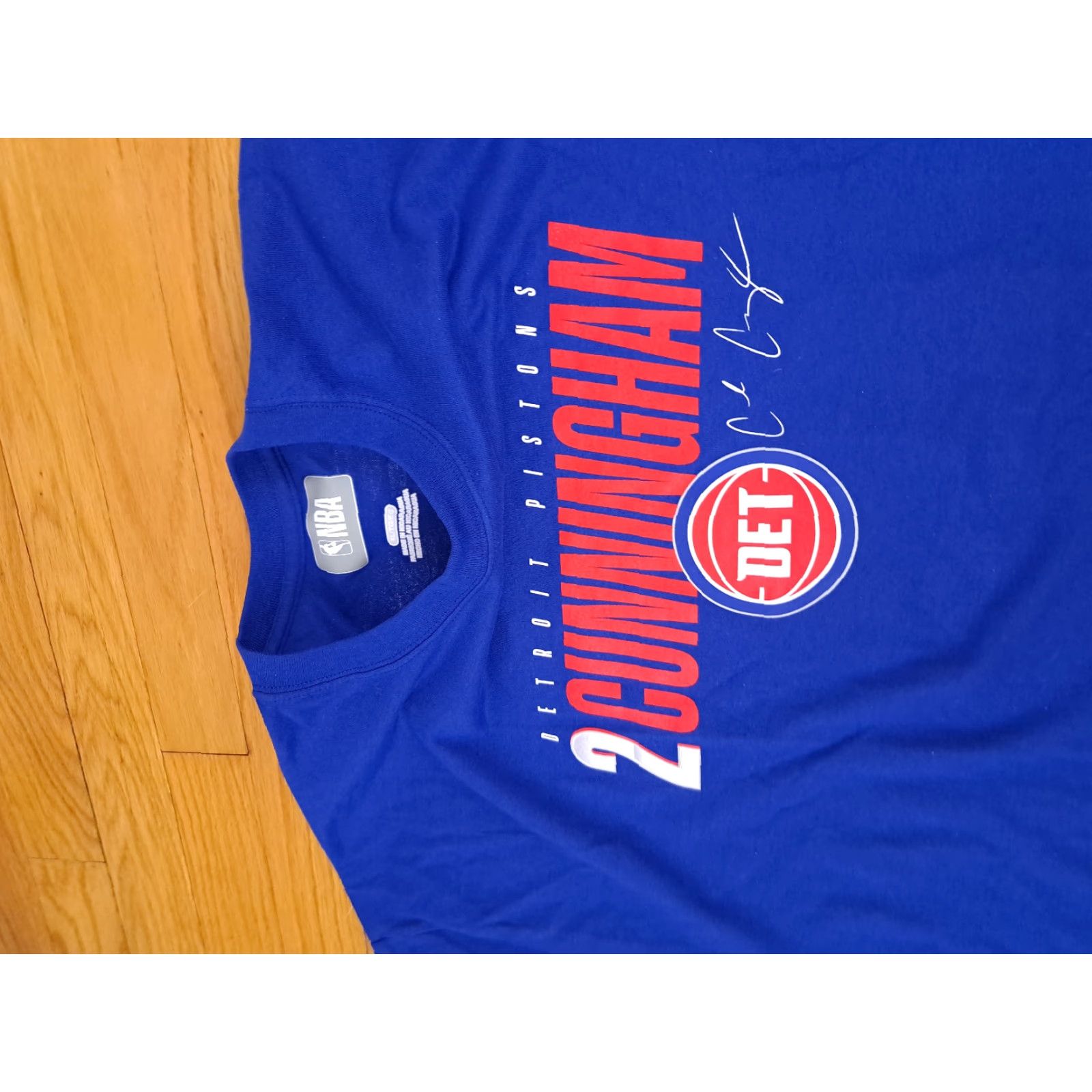 NBA Detroit Pistons Cade Cunningham NBA Printed XL Shirt Jersey T-Shirt NWT Size US XL / EU 56 / 4 - 5 Thumbnail