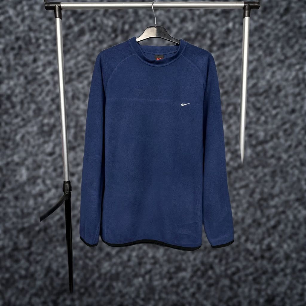 Nike × Stussy Nike x Stussy Acid Wash Crew Fleece - Blue | Grailed