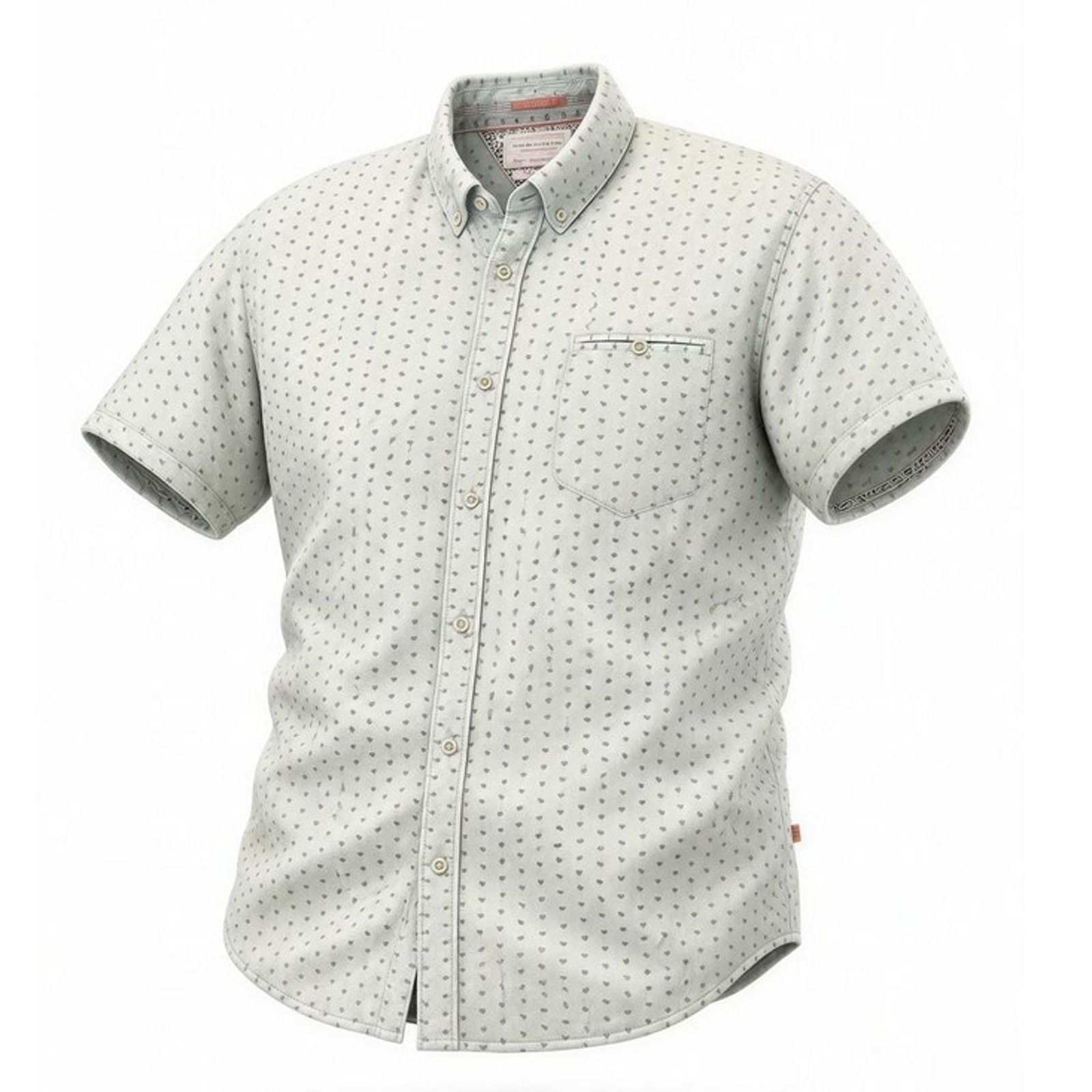 Denim & Flower Denim & Flower Men's Slim Fit Button-Up Shirt Light Blue Size US L / EU 52-54 / 3 - 1 Thumbnail