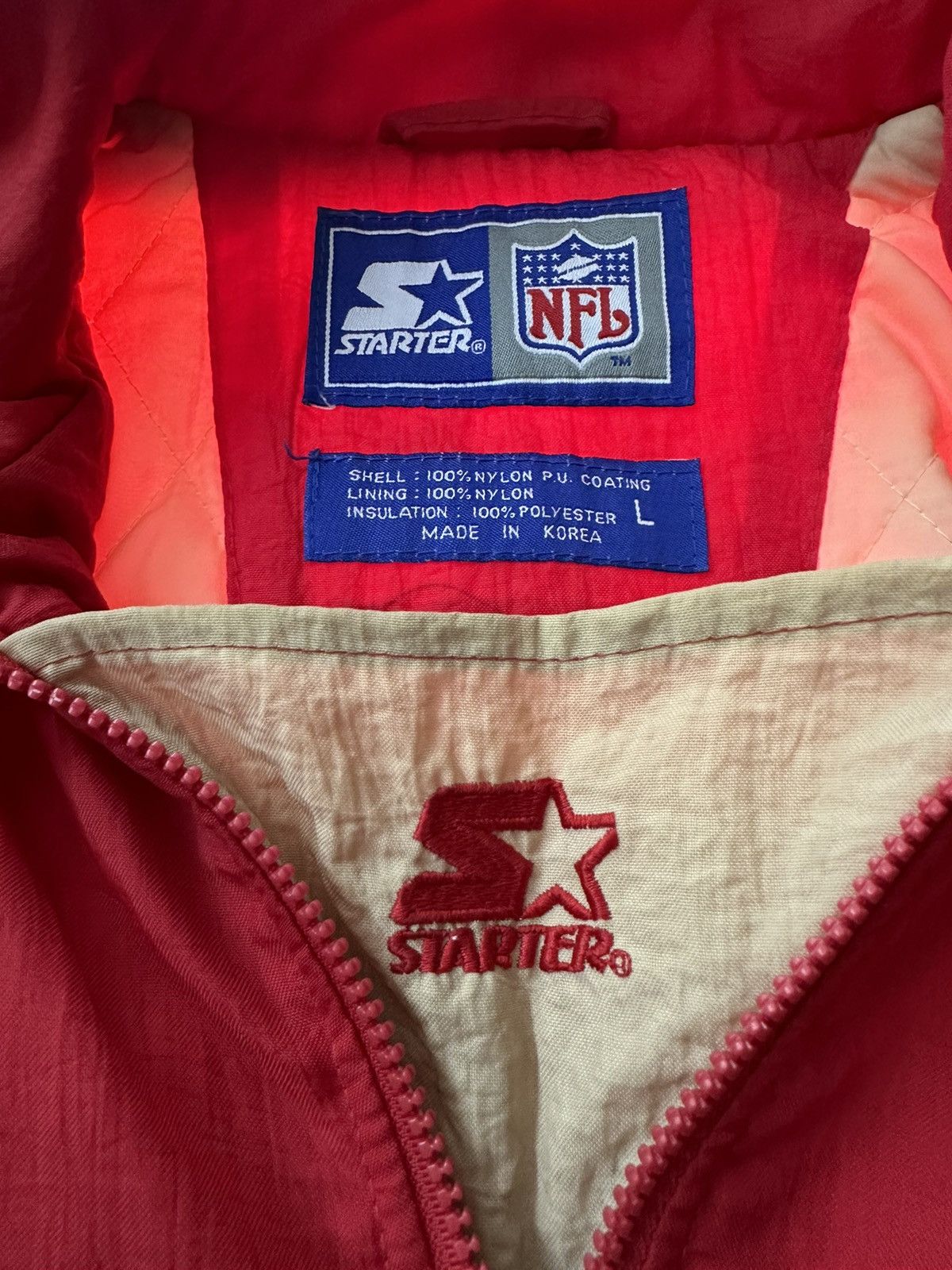 Starter NFL STARTER SF 49ERS TEAM SURVIVAL JACKET BIG LOGO Size US L / EU 52-54 / 3 - 11 Thumbnail