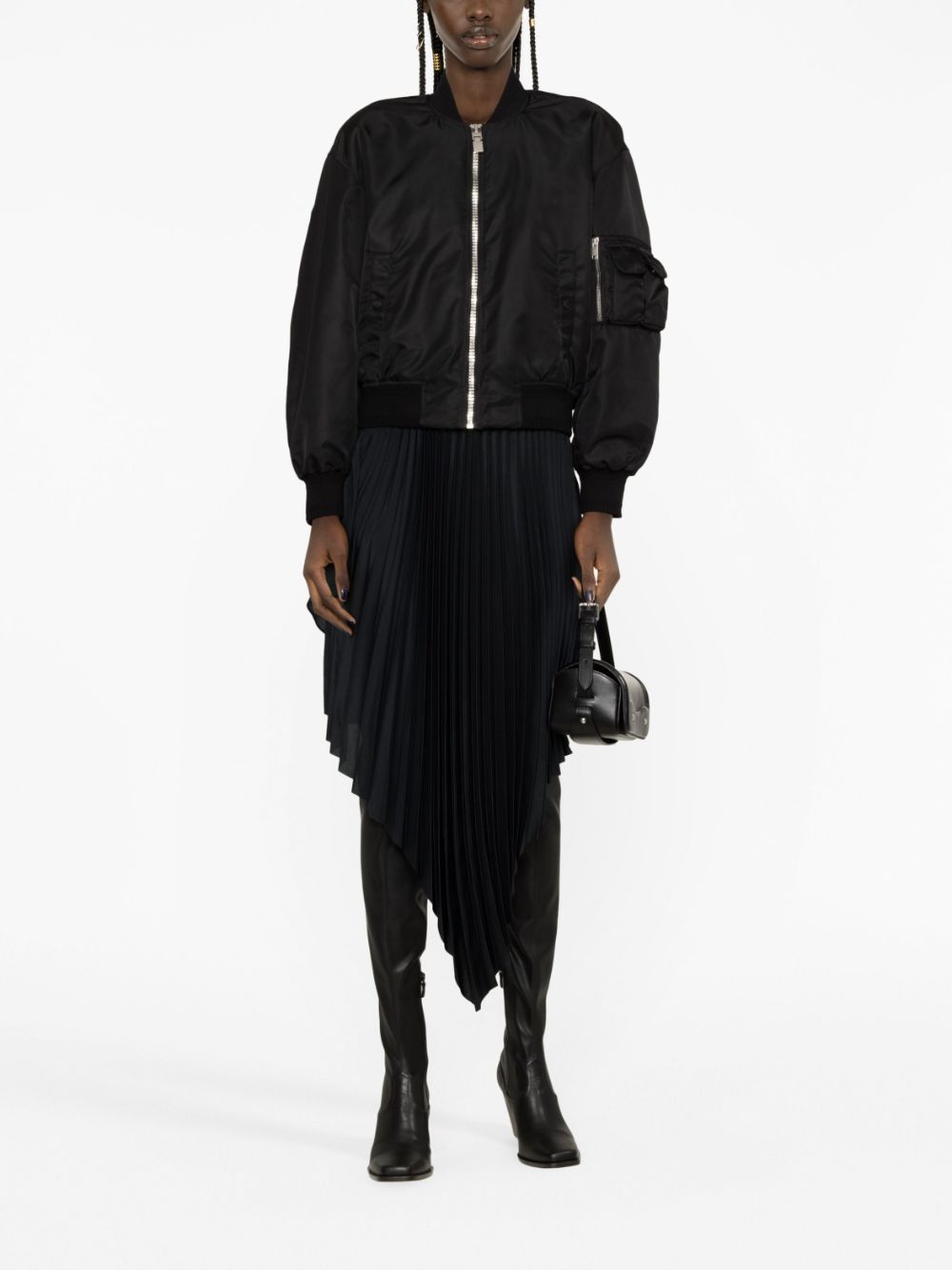 Givenchy o1srvl11e1224 Multi Pocket Zipped Bomber Jacket in Black Size M / US 6-8 / IT 42-44 - 4 Thumbnail