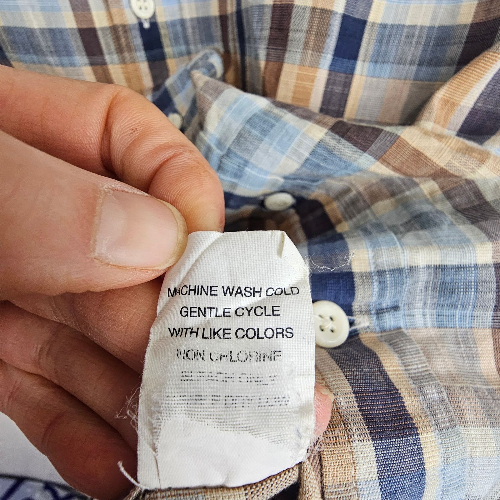 johnnie-O Johnnie-O Hanging Out Mens Plaid Shirt Size M Preppy Coastal Size US M / EU 48-50 / 2 - 8 Thumbnail