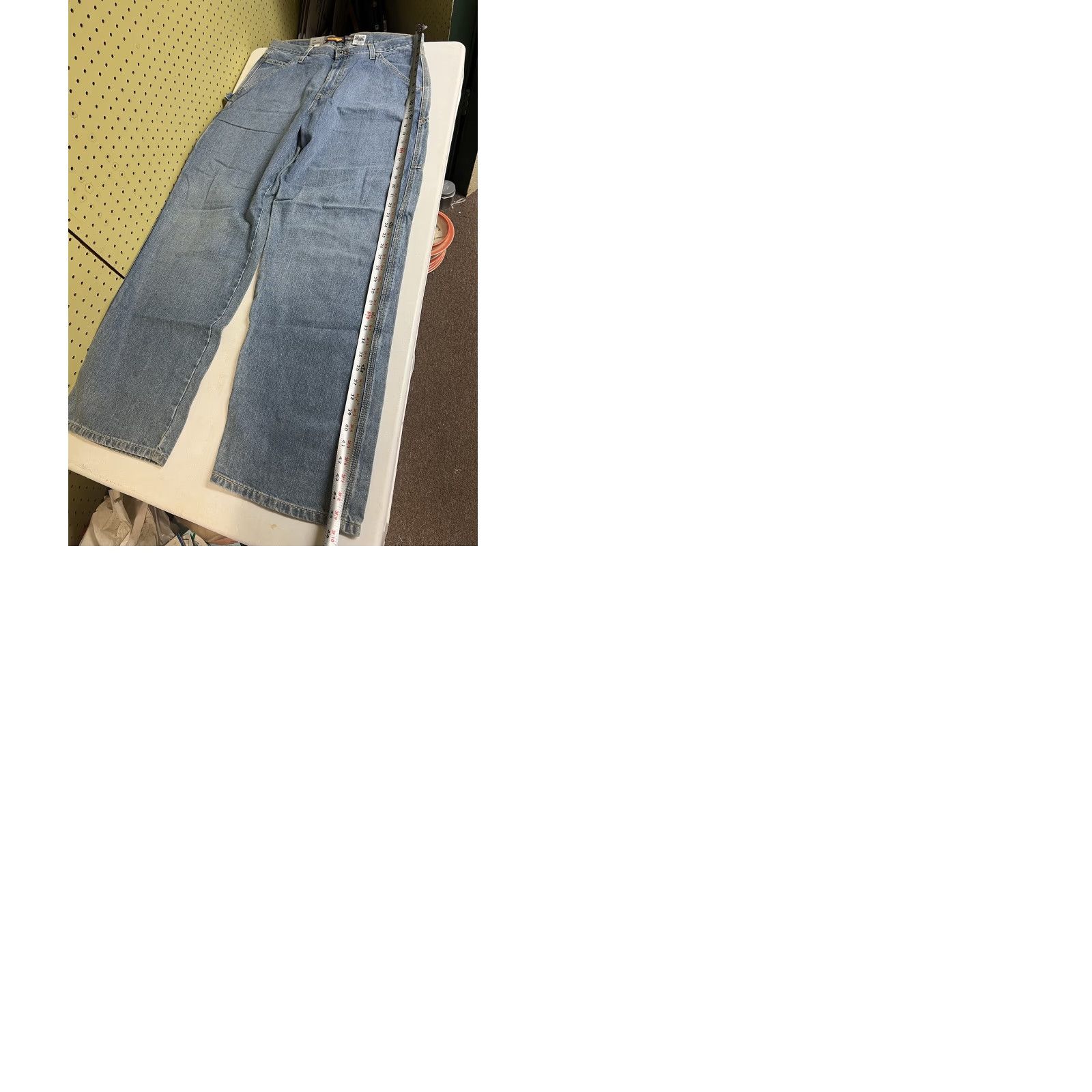Levi's VTG Levi’s Silvertab 33x34 Wide-Leg Jeans Mens Regular Cotton Blue Baggy Carpenter 90s Skate USA Size US 33 - 9 Thumbnail