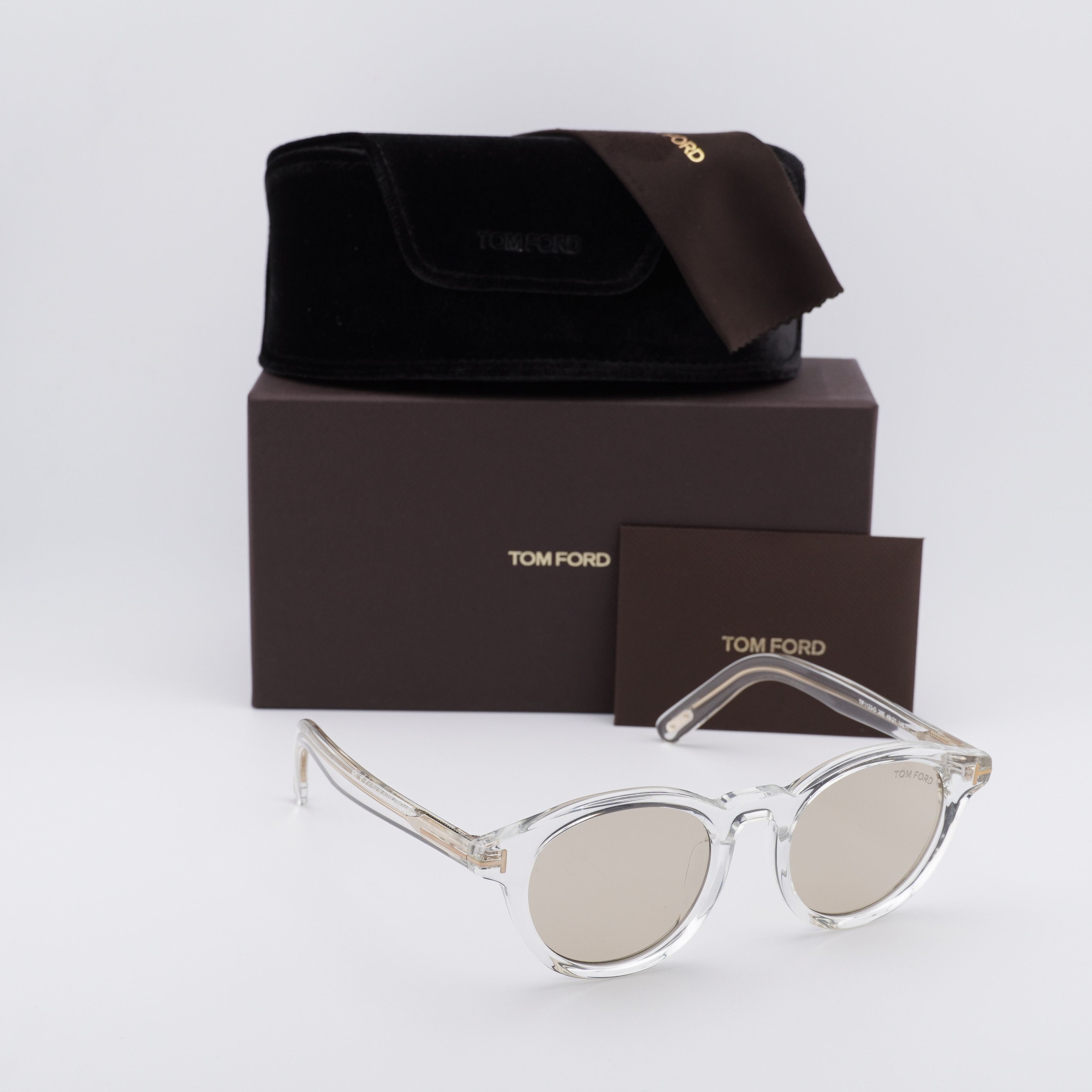 Tom Ford Tom Ford FT1123-D 26E Sunglasses Crystal Round Frame Size ONE SIZE - 11 Thumbnail