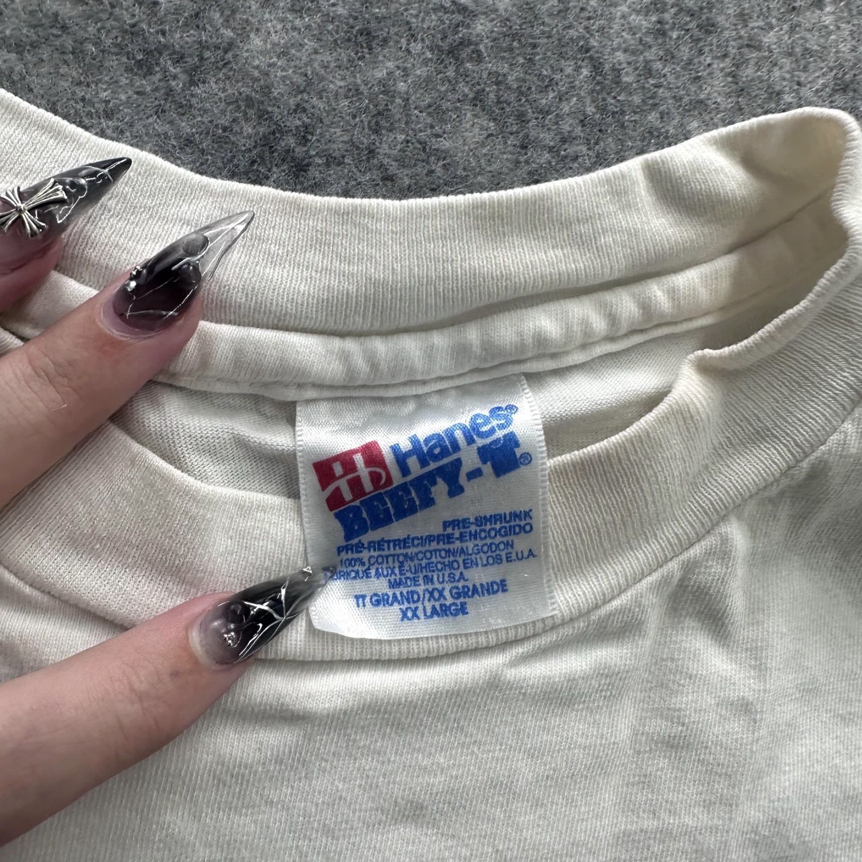 Hanes VINTAGE Hanes Beefy-T Occupational Therapy Graphic T-Shirt Mens 2XL White Workwear Size US XXL / EU 58 / 5 - 3 Thumbnail