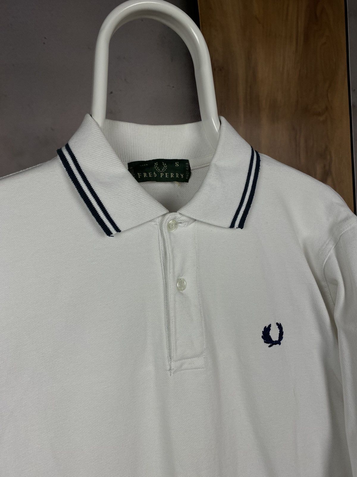 Fred Perry 🍃Vintage 90s Sweatshirt Long Sleeve Fred Perry Striped Tee🍃 Size US S / EU 44-46 / 1 - 2 Thumbnail