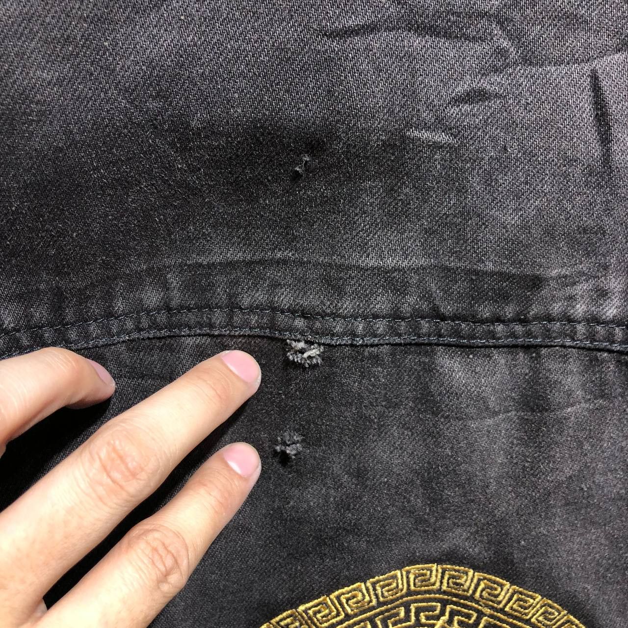 Versace Versace Embroidered Logo Denim jacket Size US S / EU 44-46 / 1 - 10 Thumbnail