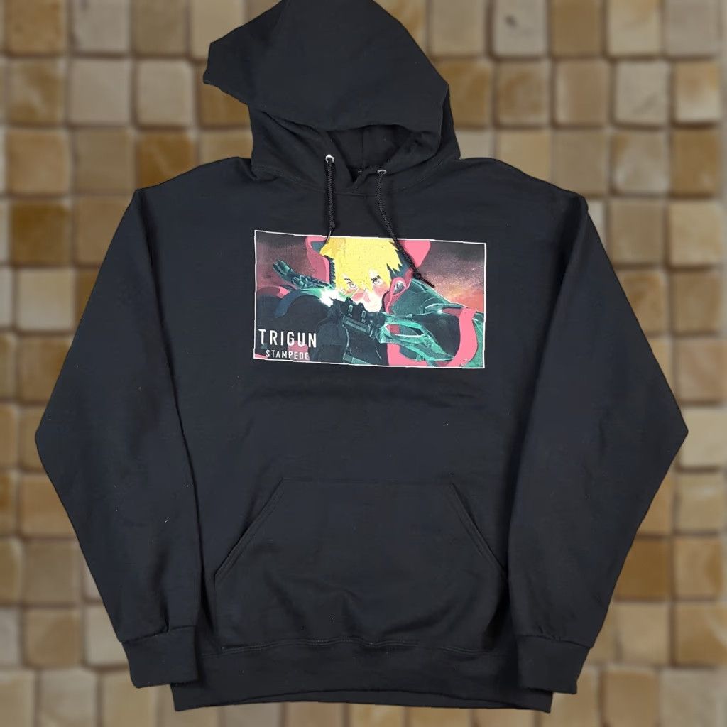 Vintage VINTAGE Trigun Sweatshirt L Black 90s Anime Vash The Stampede Pullover Crewneck Mens College University USA Graphic Print Pullover Sweatshirt Size L Size US L / EU 52-54 / 3 - 1 Thumbnail