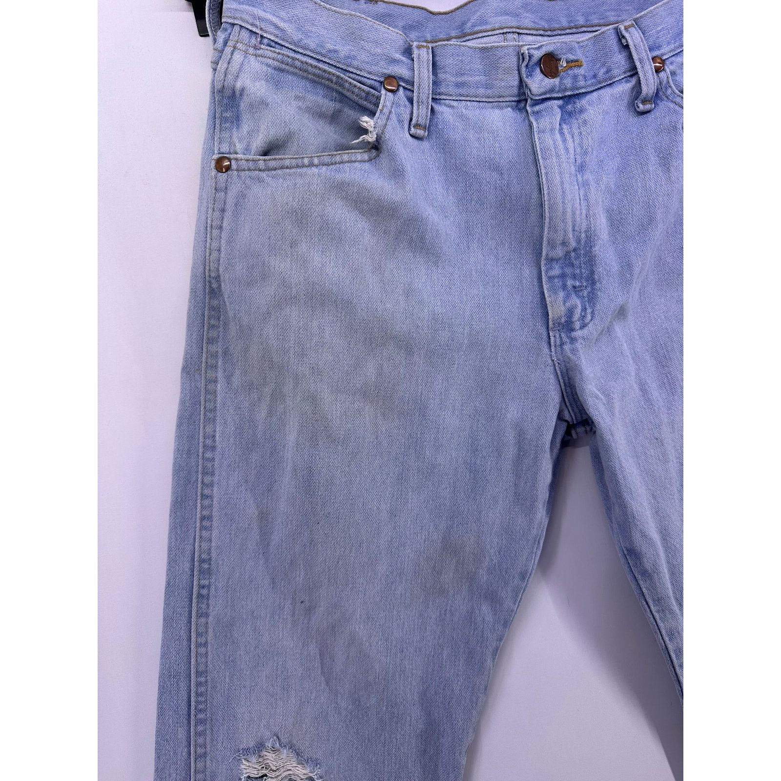 Wrangler Vintage Wrangler Demin Jeans Copper Pockets Size 32W30L Size US 32 / EU 48 - 5 Thumbnail