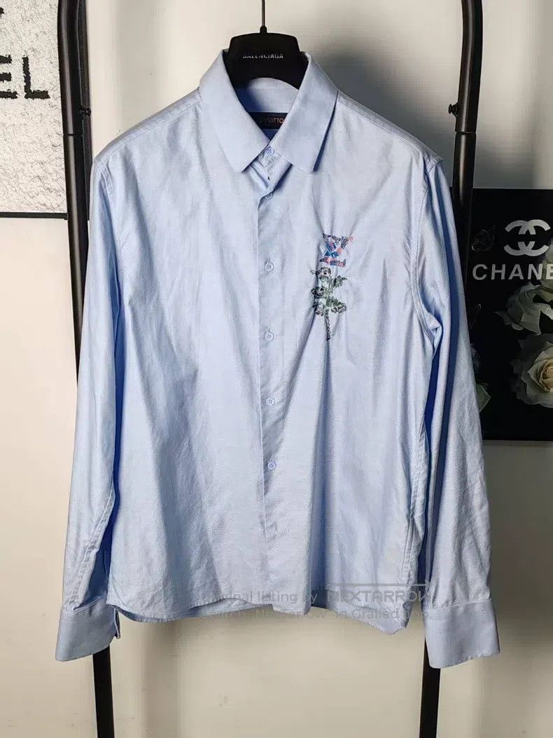 Louis Vuitton Louis Vuitton Embroidered logo shirt Size US XS / EU 42 / 0 - 1 Thumbnail