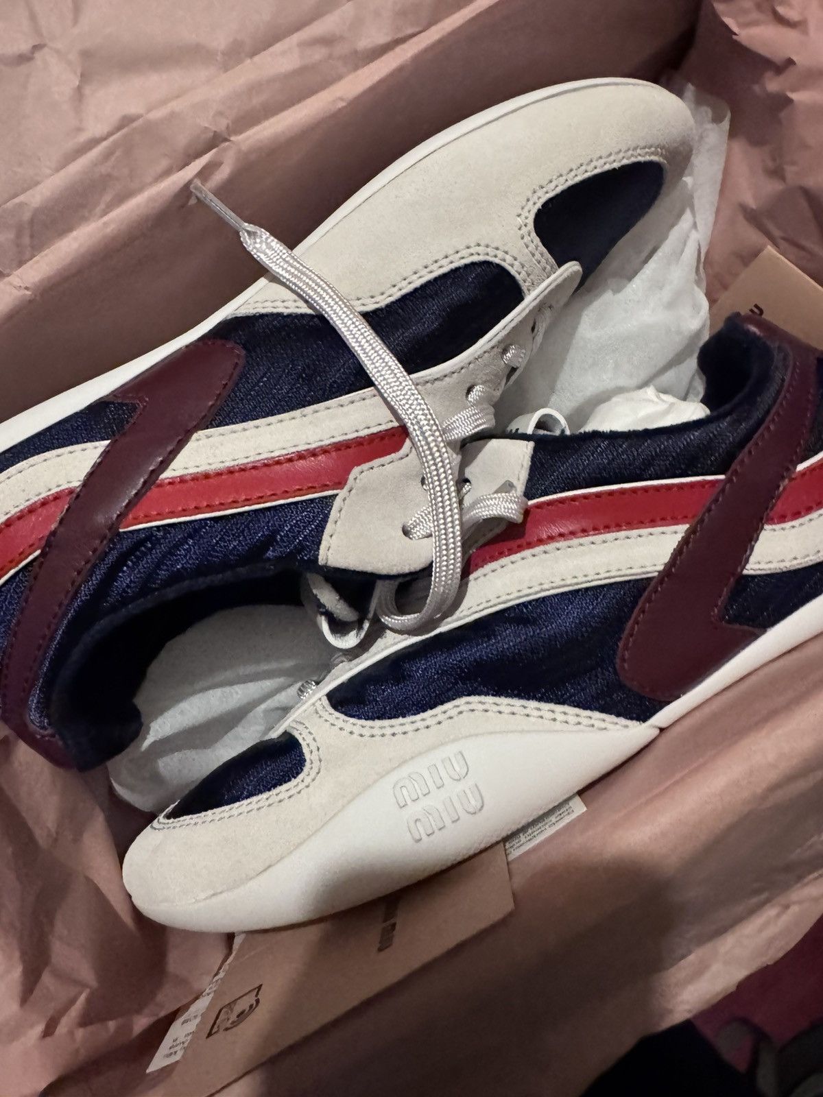 Miu Miu Miu Miu Gymnasium Technical Fabric and Suede Sneakers Size US 8 / IT 38 - 5 Thumbnail