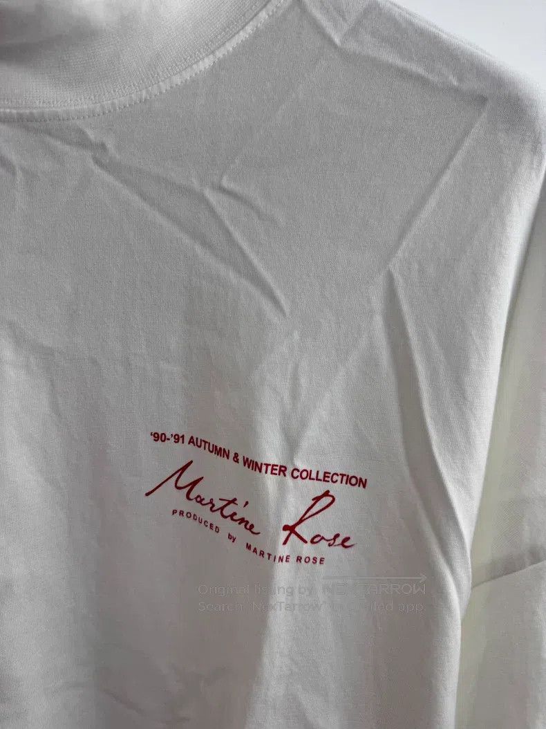 Martine Rose Martine Rose Classic white and red logo long sleeves Size US M / EU 48-50 / 2 - 2 Thumbnail