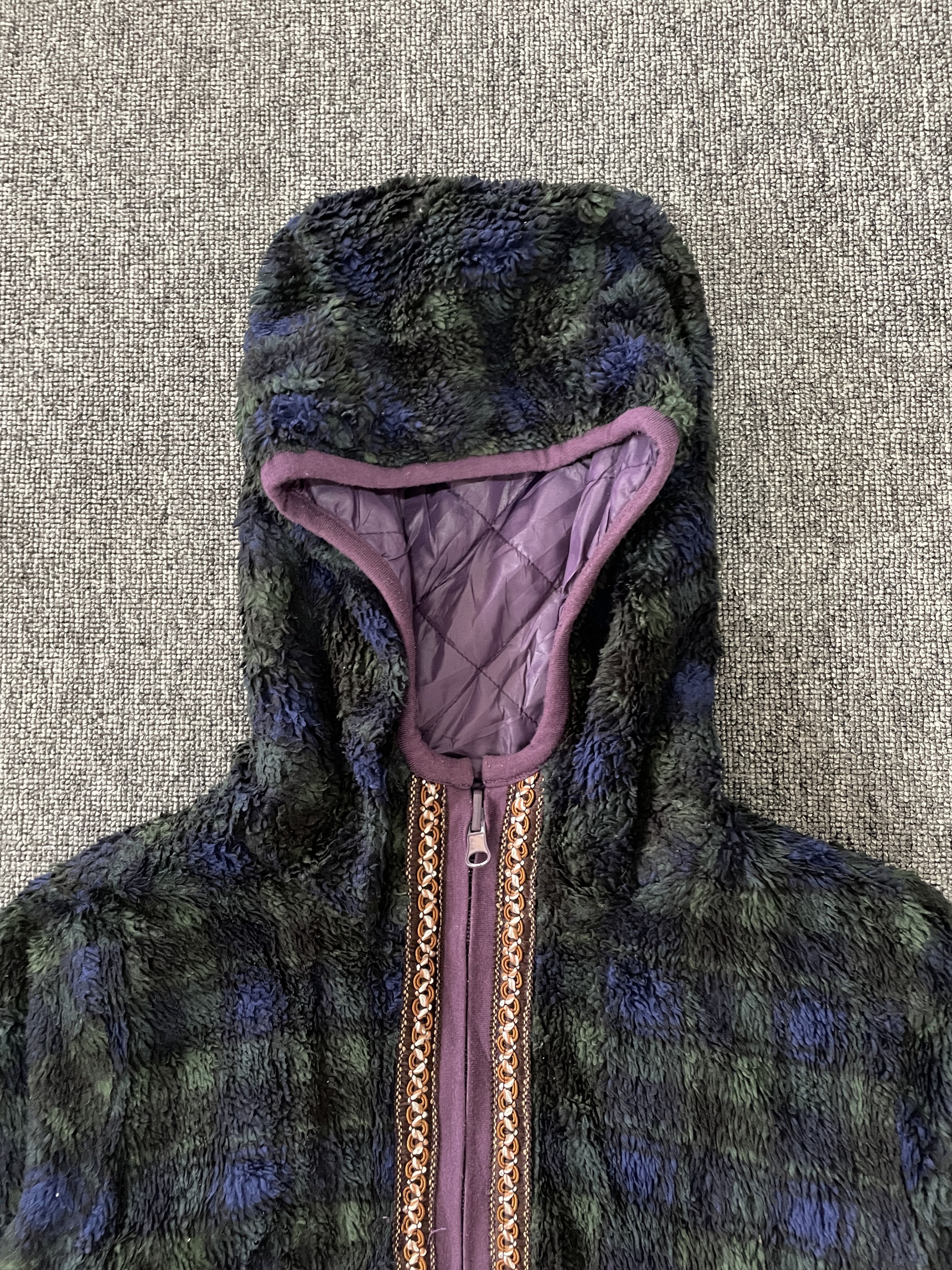 Japanese Brand Purple Diamond Quilted Reversible Hooded Puffy Jacket Size M / US 6-8 / IT 42-44 - 6 Thumbnail