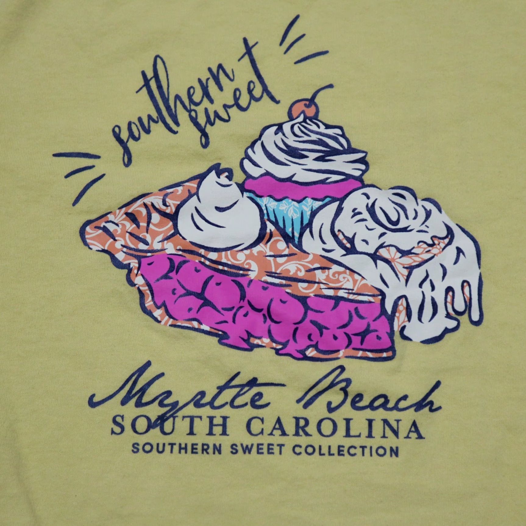 Delta Myrtle Beach South Carolina Southern Sweet Yellow Tee T-Shirt Size S Small Size US S / EU 44-46 / 1 - 2 Thumbnail