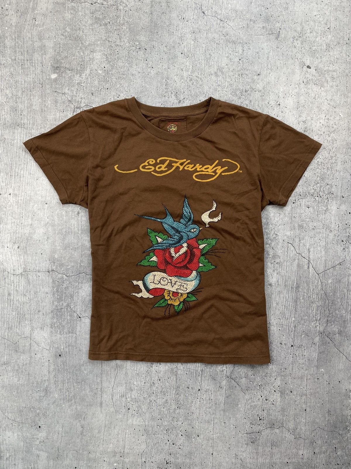 Ed Hardy × Vintage VINTAGE Y2K AMAZING ED HARDY T-SHIRT Size XL / US 12-14 / IT 48-50 - 2 Thumbnail