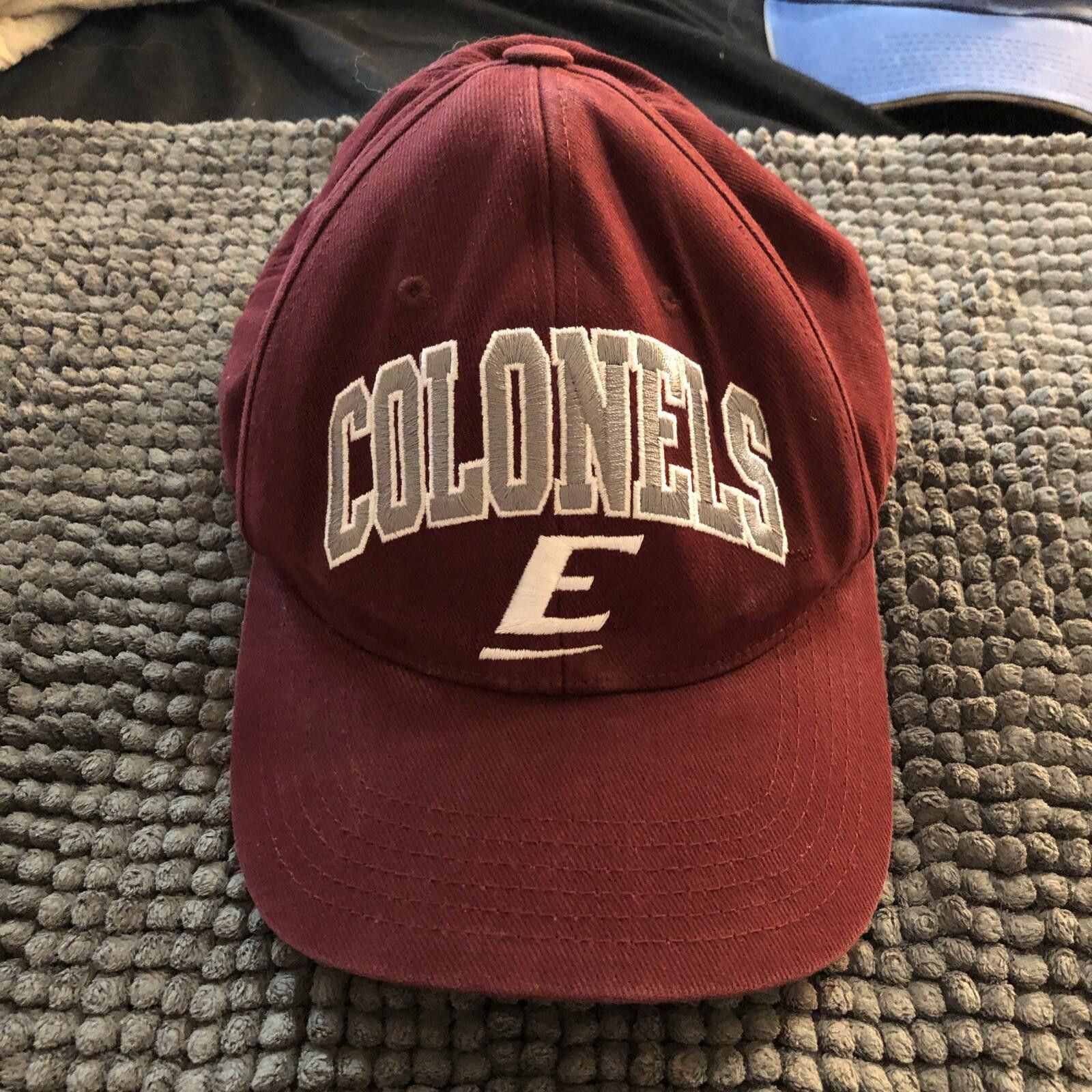 Designer EASTERN KENTUCKY EKU COLONELS Red EMBROIDERED CAP HAT OSFM Size ONE SIZE - 1 Thumbnail
