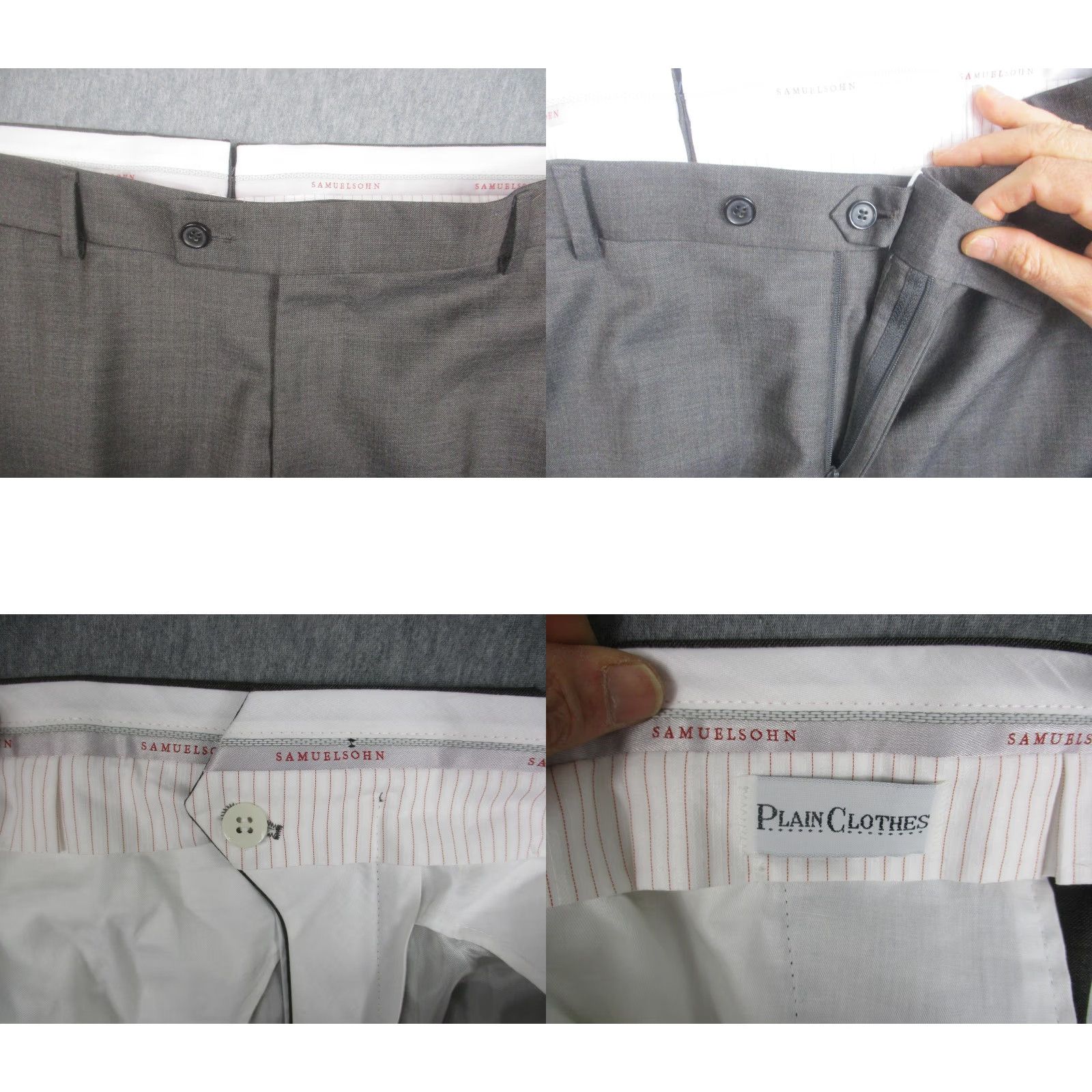Vintage Samuelsohn Pants Mens 39 Long Brown Super 110s Wool Dress Trousers Slacks Size US 39 - 8 Thumbnail