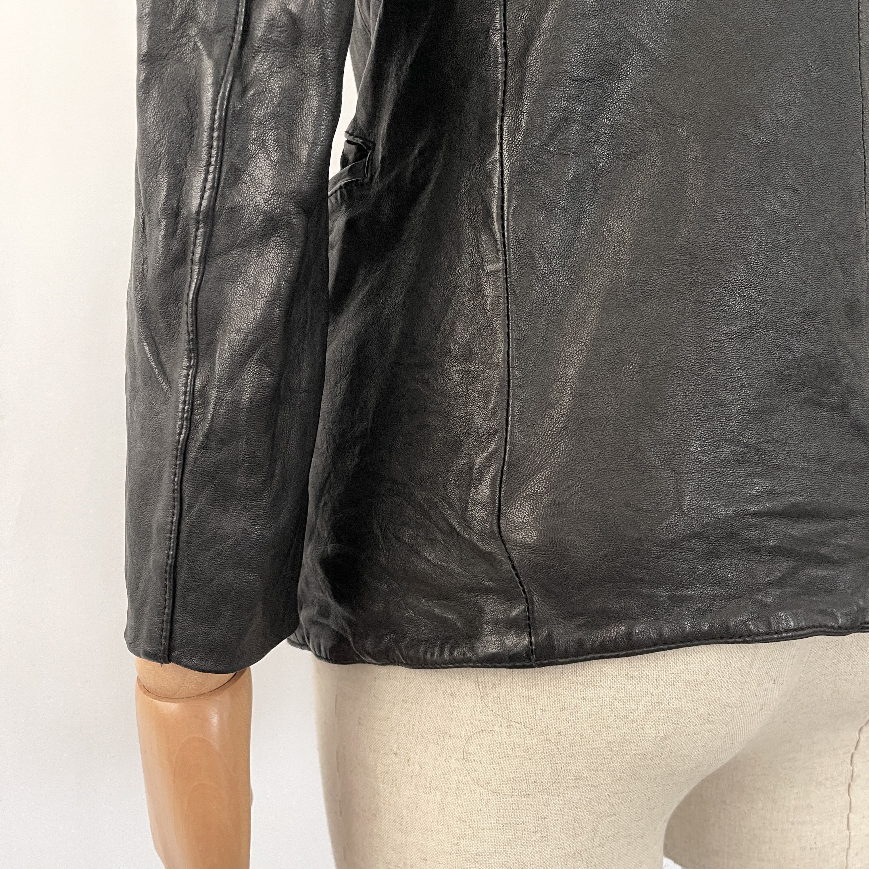 Giorgio Brato GIORGIO BRATO Hand made in Italy Leather Jacket size 42 Size M / US 6-8 / IT 42-44 - 5 Thumbnail