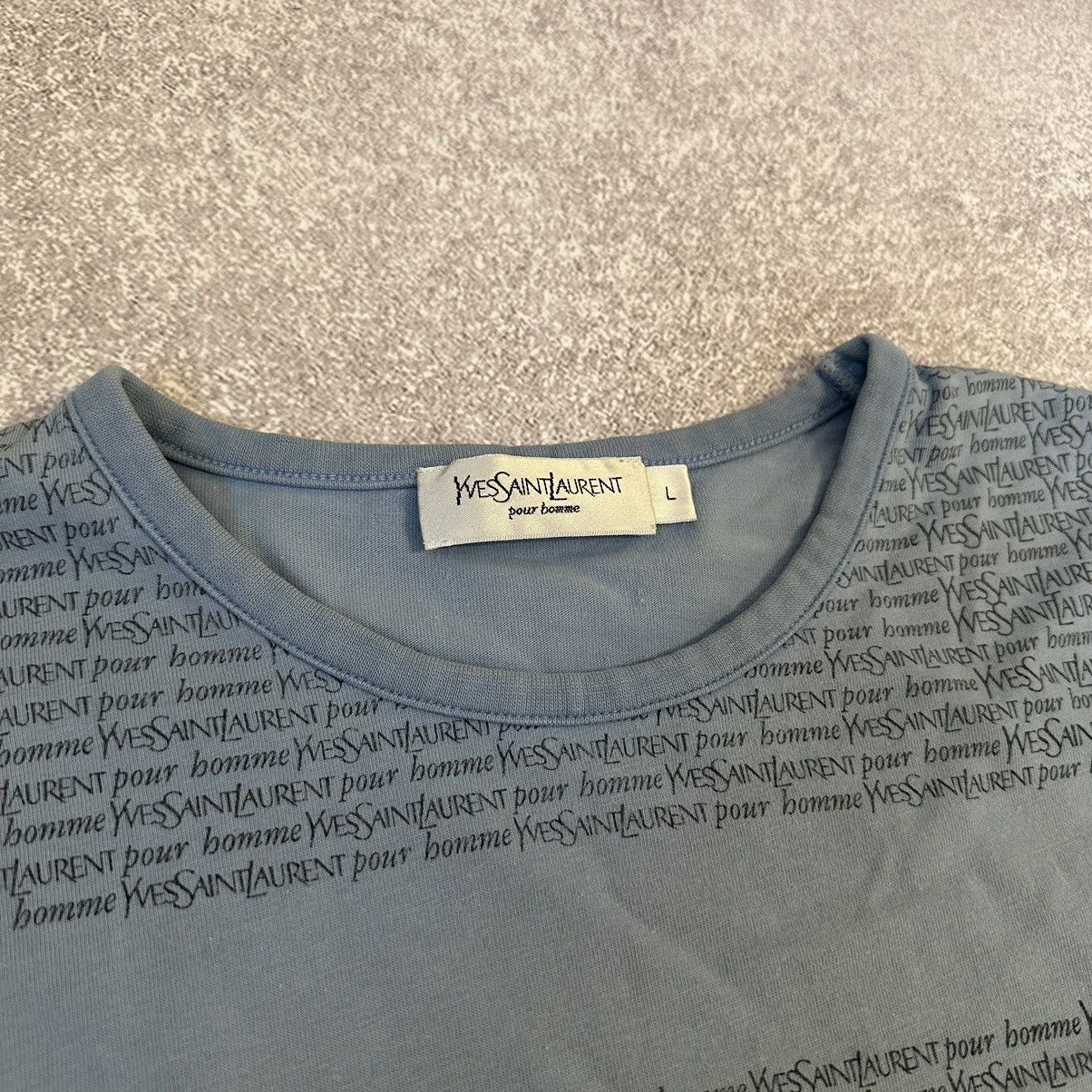 Yves Saint Laurent Yves Saint Laurent vintage multilogo monogram T-shirt YSL Size US L / EU 52-54 / 3 - 5 Thumbnail