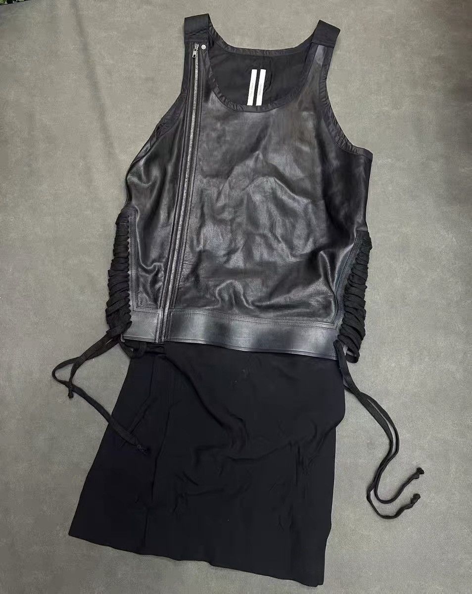 Rick Owens Rick Owens RO 14SS leather vest (main show style) Size US S / EU 44-46 / 1 - 1 Thumbnail