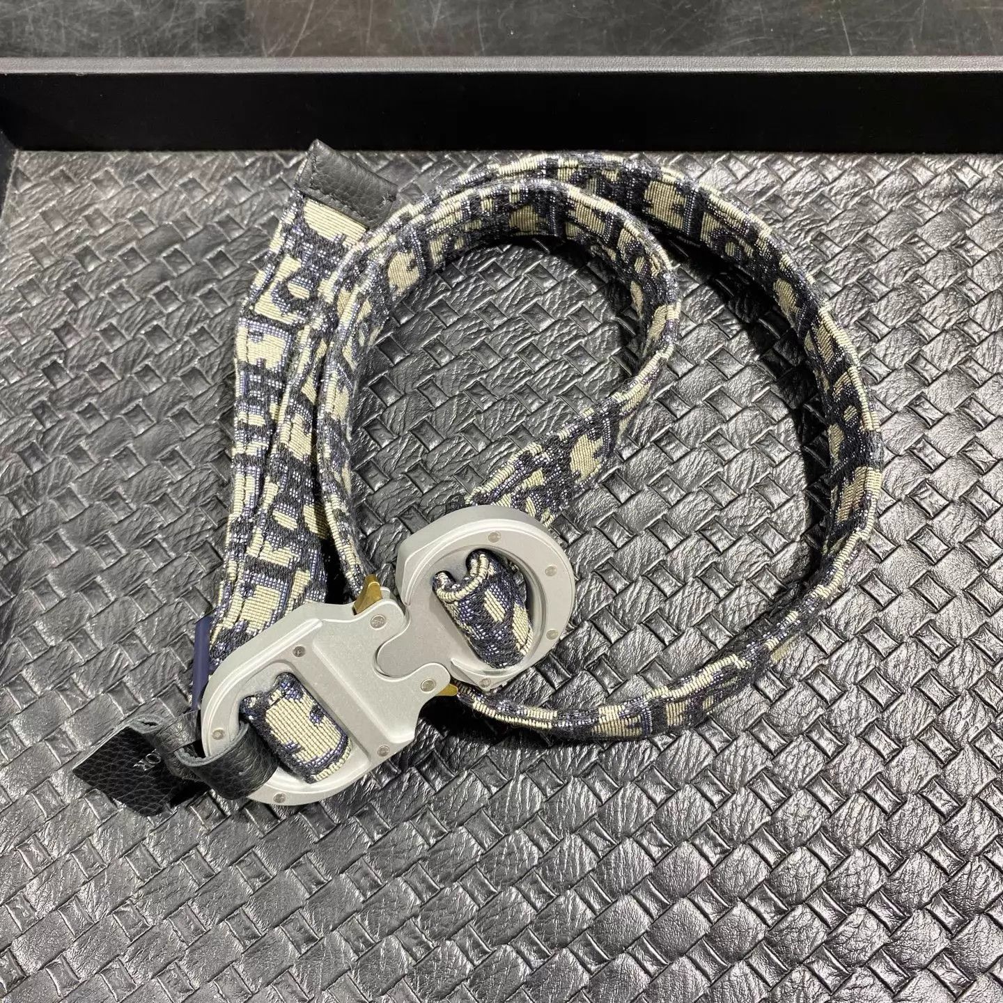 Dior Dior 99 New All Over Logo Belt CD Silver Buckle 90 Size ONE SIZE - 7 Thumbnail