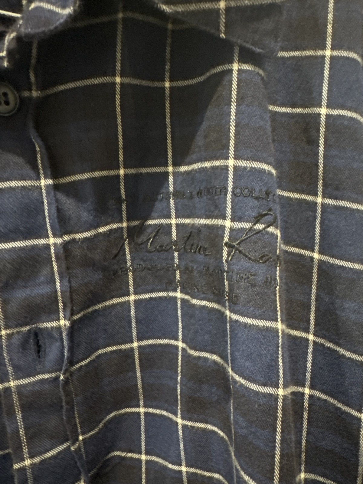 Martine Rose Martine Rose flannel shirt blue Size US S / EU 44-46 / 1 - 4 Thumbnail