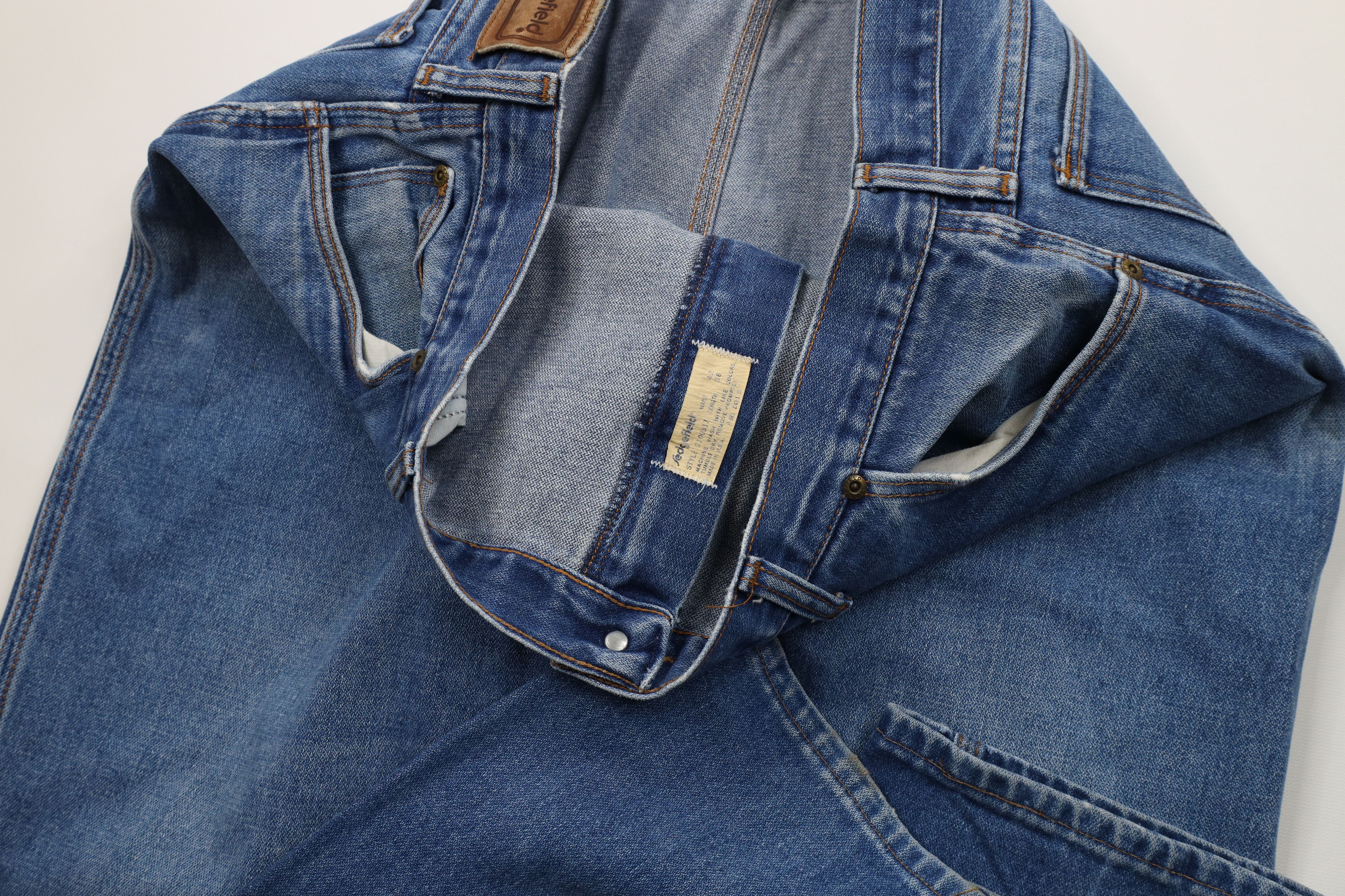 Vintage Vintage 70s Streetwear Wide Leg Bell Bottoms Denim Jeans USA Size US 42 / EU 58 - 8 Thumbnail