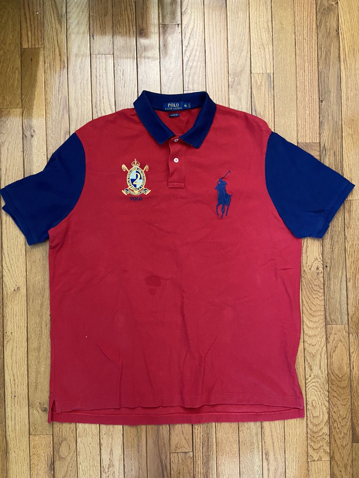 Polo Ralph Lauren × Ralph Lauren Polo Ralph Lauren Custom Classic Fit Polo w/ Badge Size US XL / EU 56 / 4 - 1 Thumbnail