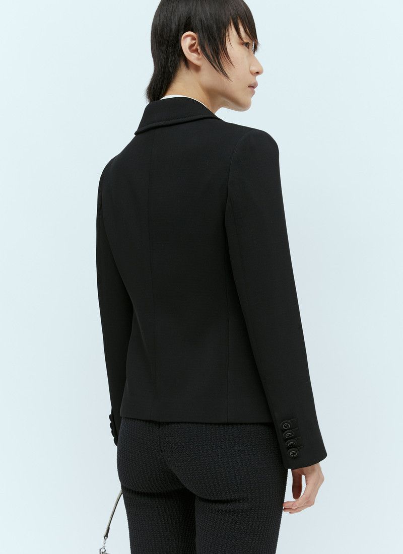 Gucci o1la5ras0526 Fine Wool Crêpe Jacket in Black Size XS / US 0-2 / IT 36-38 - 6 Thumbnail