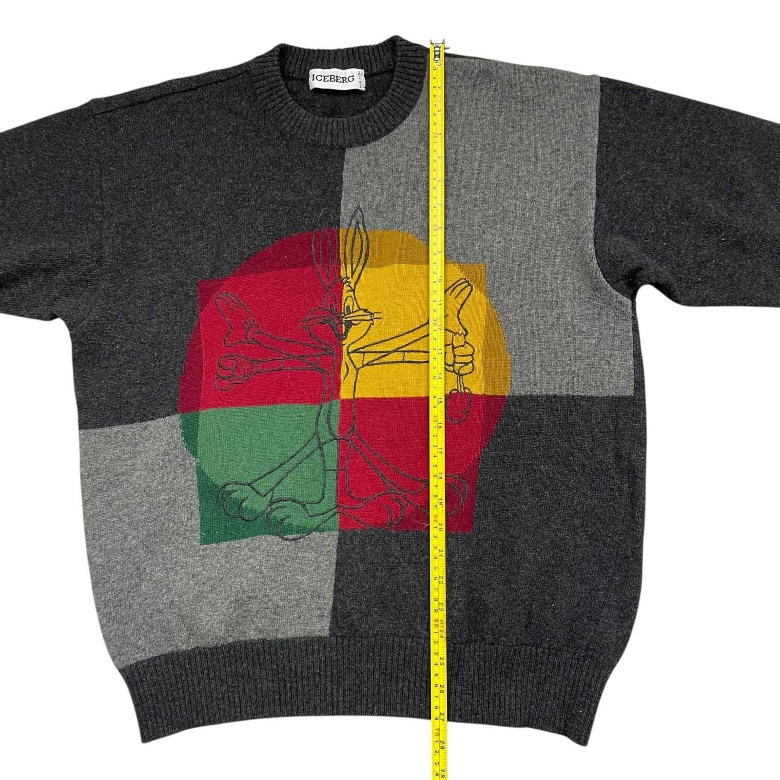Iceberg VTG 90s BUGS BUNNY VITRUVIAN MAN INSPIRED SWEATER L Size US L / EU 52-54 / 3 - 5 Thumbnail