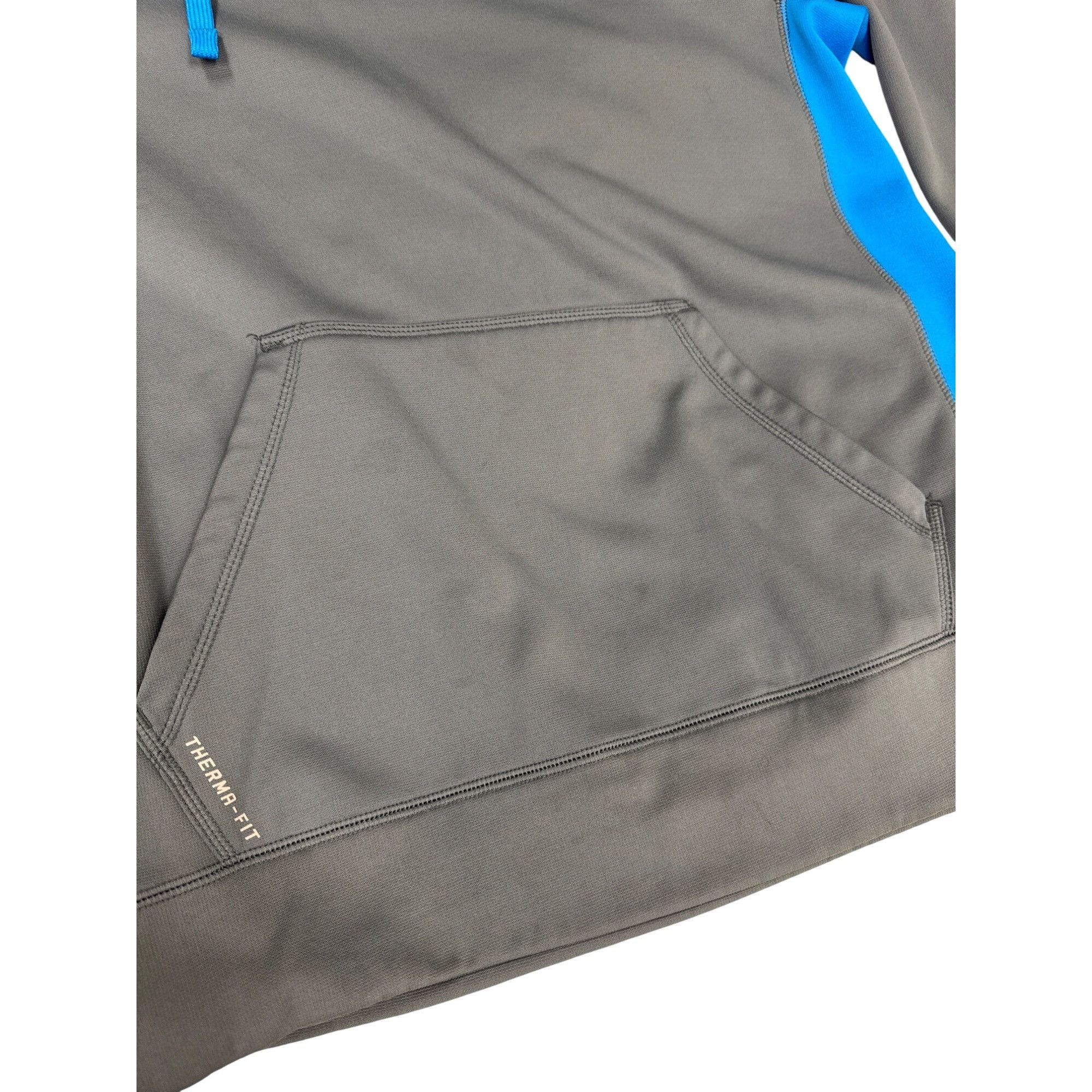 Nike Nike Therma-Fit Mens Gray & Blue Pullover Hoodie Size M SKU Size US M / EU 48-50 / 2 - 2 Thumbnail