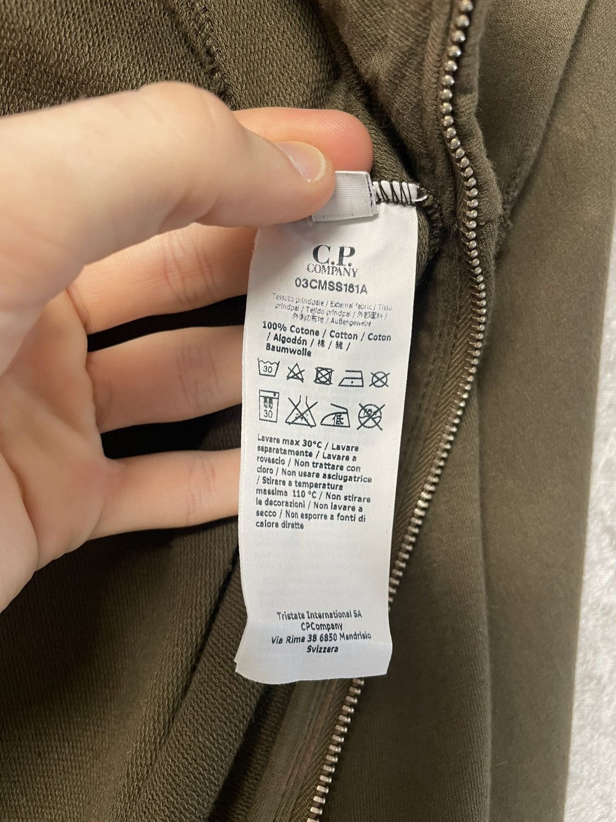 C.P. Company Vintage Style C.P. Company Olive Sweatshirt Zip Jacket Size US L / EU 52-54 / 3 - 11 Thumbnail