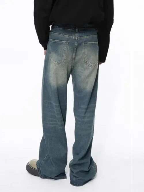VIBE Vintage washed baggy distressed jeans Size US 34 / EU 50 - 7 Thumbnail
