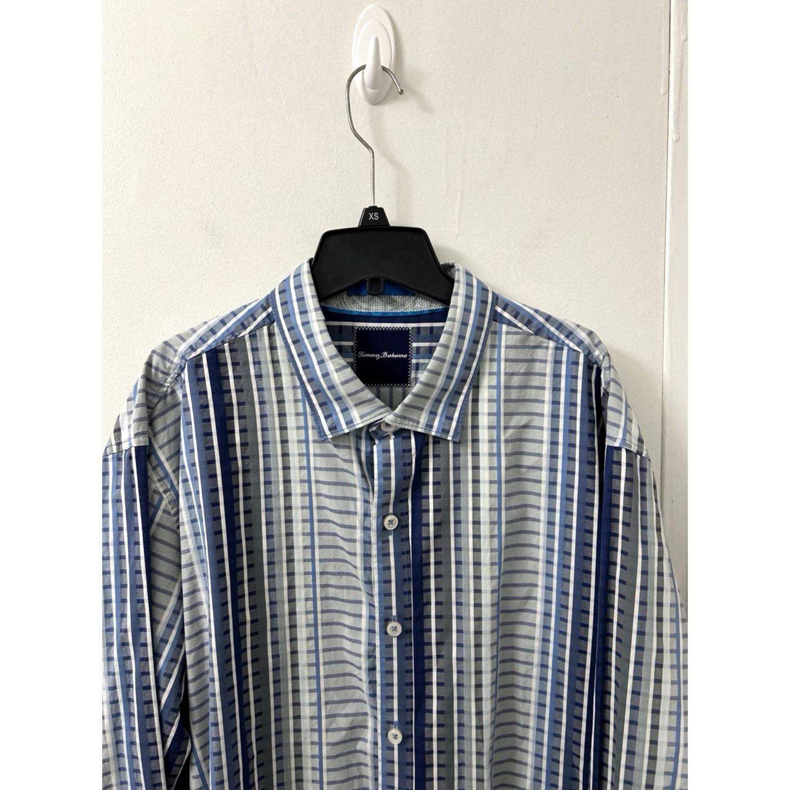 Tommy Bahama Tommy Bahama Shirt Mens XXL Blue Striped 100% Pima Cotton Button-Down Long Sleeve L/S Casual Everyday Size US XXL / EU 58 / 5 - 2 Thumbnail