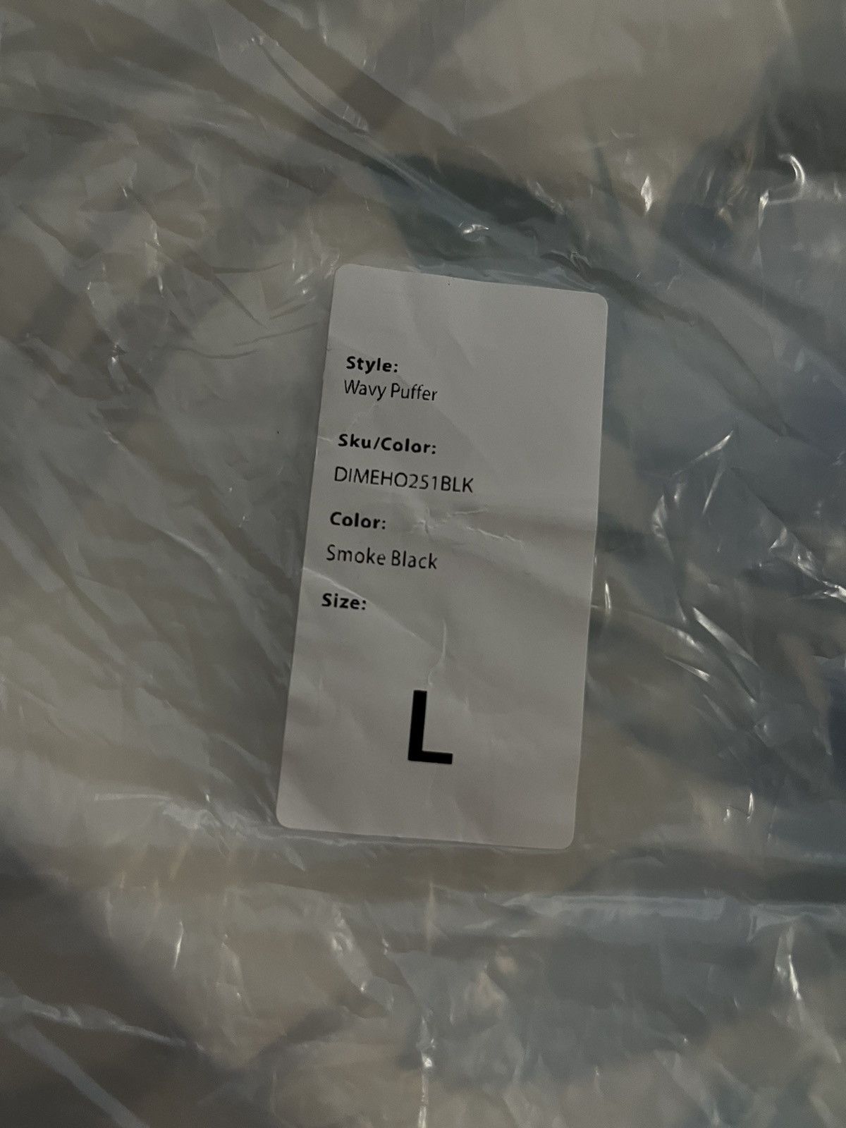 Dime Dime Wavy Puffer Smoke Black Size US L / EU 52-54 / 3 - 18 Thumbnail