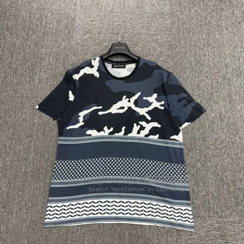 Vintage Neil Barrett Camouflage Short Sleeve Shirt. Size US L / EU 52-54 / 3 - 1 Thumbnail