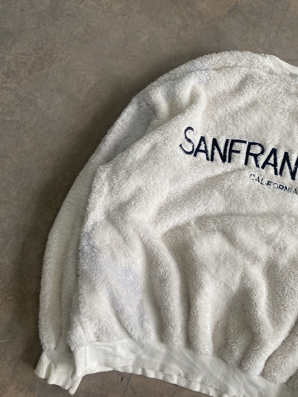Vintage FLEECE SAN FRANCISCO SWEATSHIRT FLUFFY HAIRY MOHAIR Size US M / EU 48-50 / 2 - 3 Thumbnail