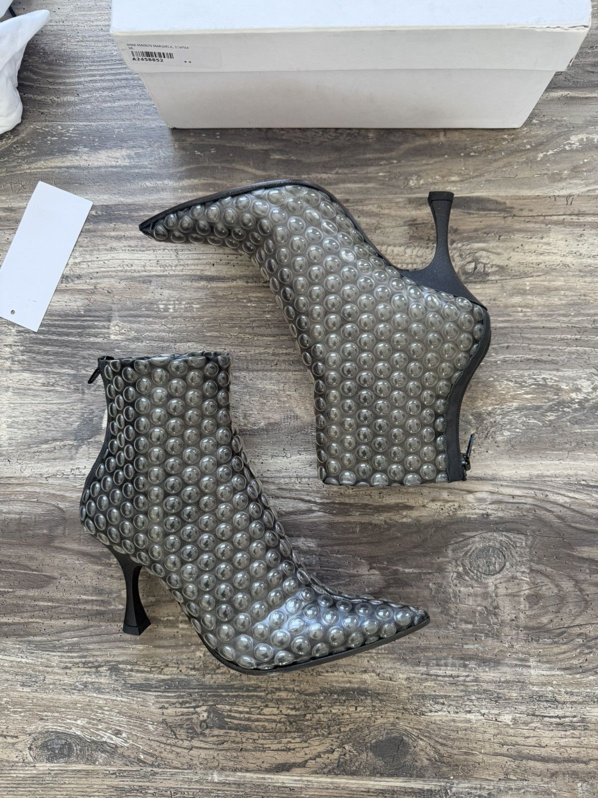 MM6 NWT - MM6 Maison Margiela SS20 Bubble Wrap Heeled boots Size US 6 / IT 36 - 2 Thumbnail
