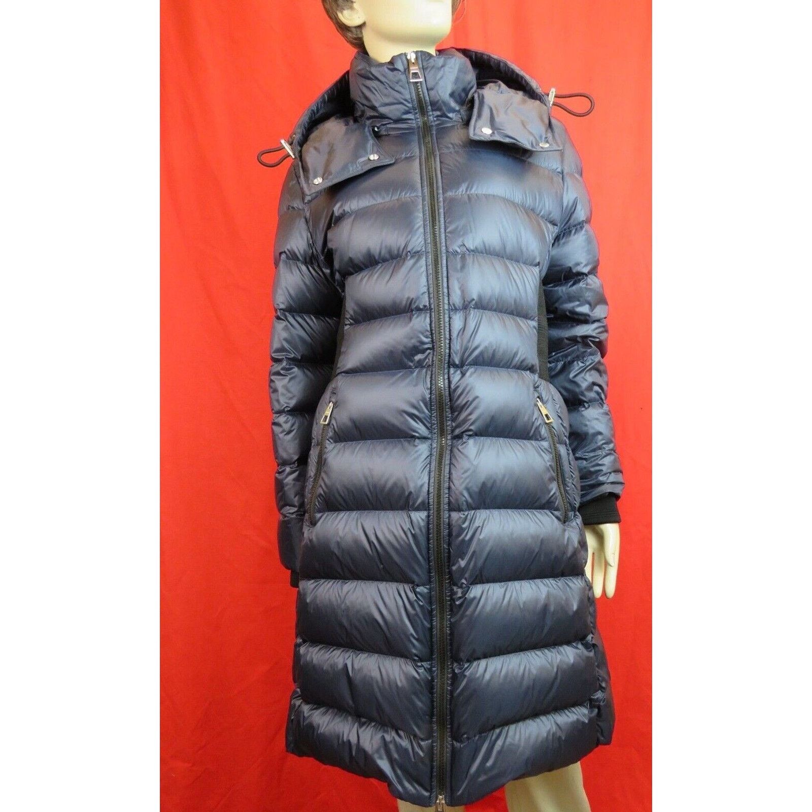 BURBERRY DANDERHALL BLUE HOODED DOWN PARKA COAT JACKET XXL